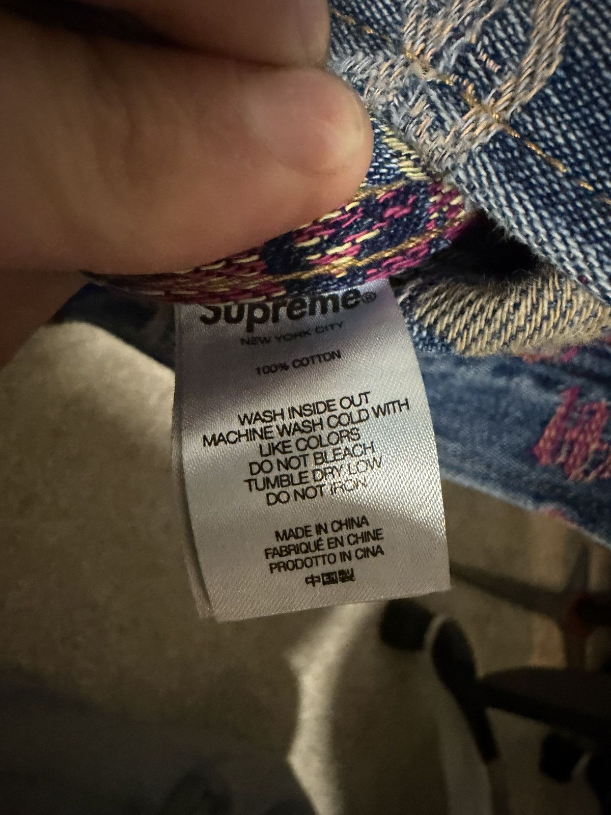 Supreme 🚨 Supreme Gradient Jacquard Denim Work Jacket – Blue (SS22)🚨 Size US L / EU 52-54 / 3 - 9 Thumbnail