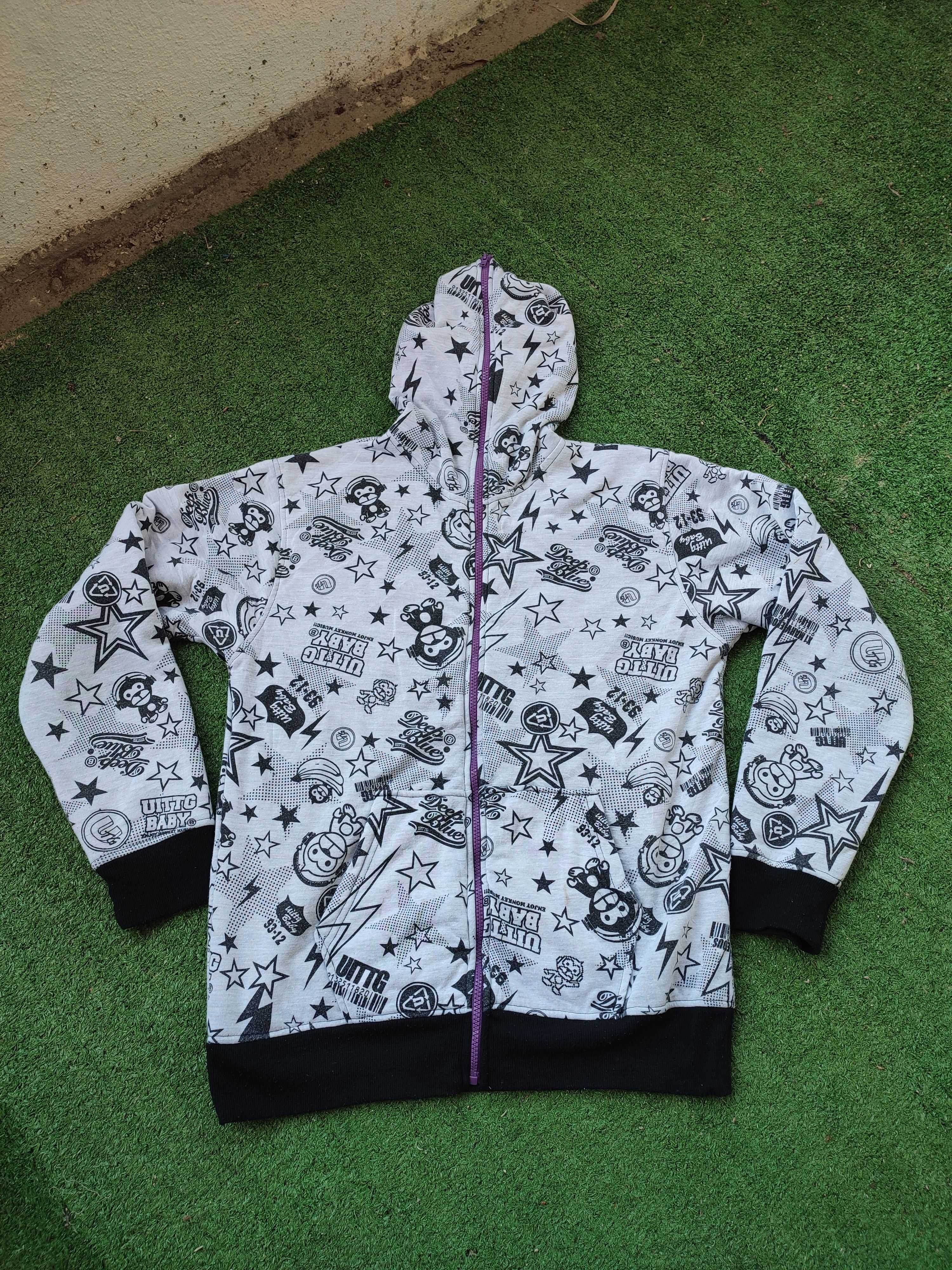 Japanese Brand BAPE INSPIRED UITTG BABY FULL PRINTED HOODIE Size US M / EU 48-50 / 2 - 1 Thumbnail