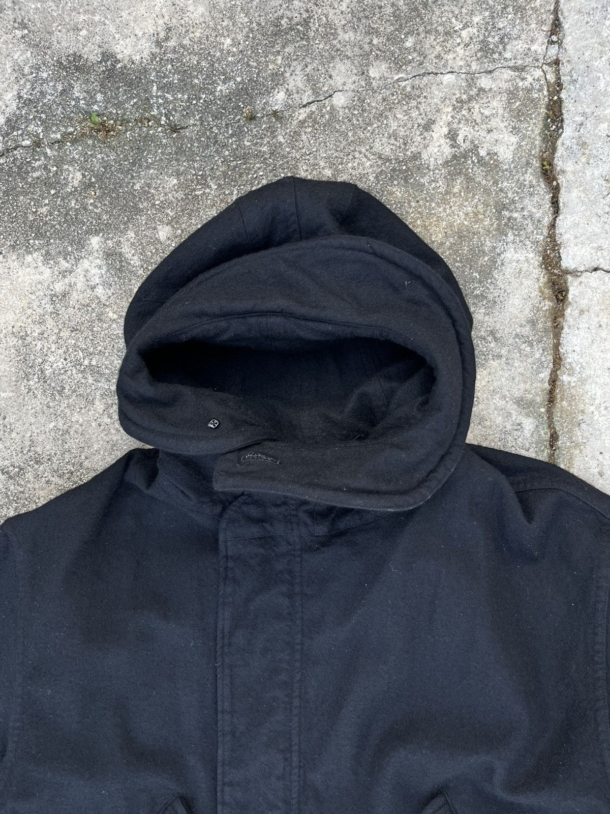 Yohji Yamamoto VERY RARE🔥 YOHJI YAMAMOTO 03AW DOUBLE-SIDED WOOL COAT Size US L / EU 52-54 / 3 - 7 Thumbnail