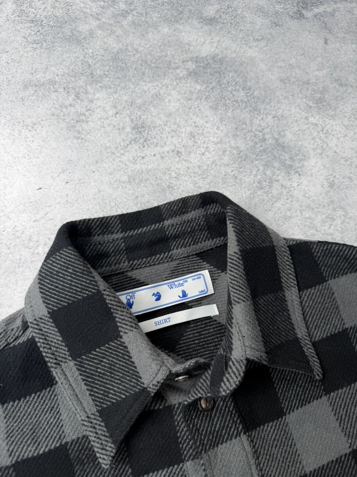 Off-White Off-white arrow flannel shirt grey Size US S / EU 44-46 / 1 - 3 Thumbnail