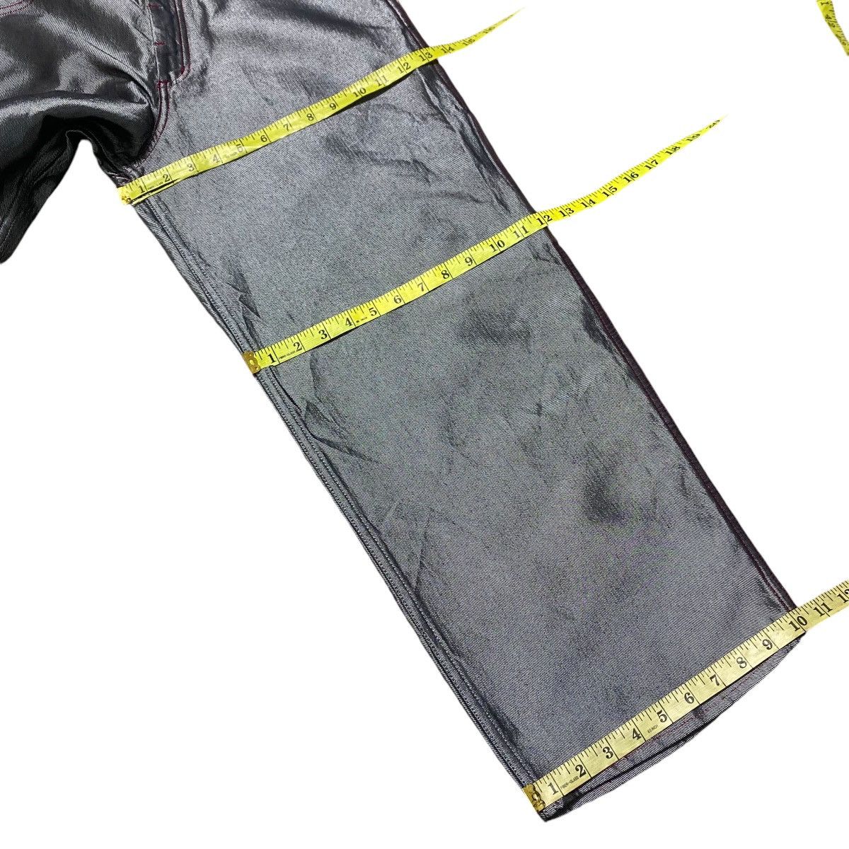 Japanese Brand Vintage Amore Puro Silver Metallic Wide Leg Baggy Jeans Size US 28 / EU 44 - 23 Thumbnail