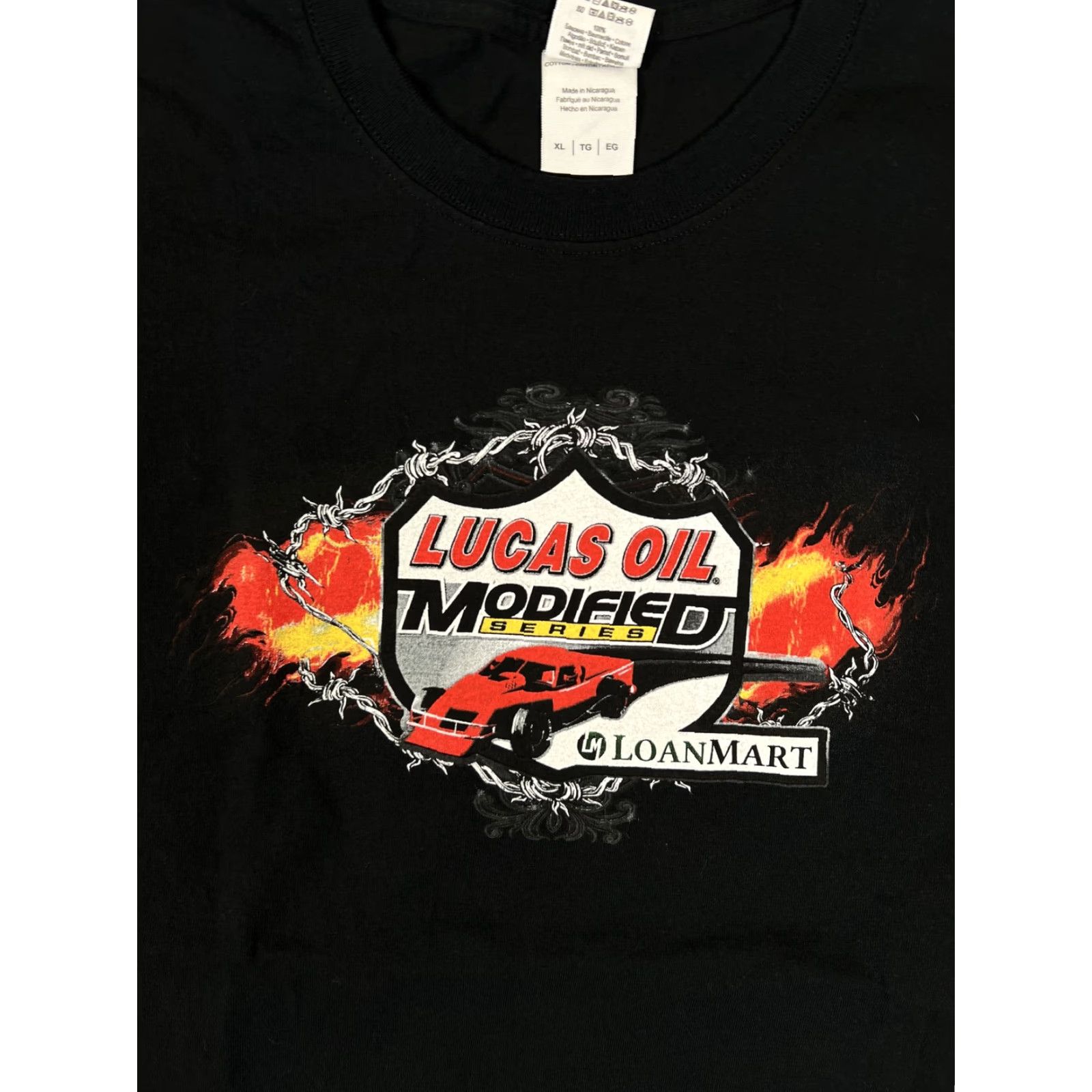 Gildan VINTAGE Lucas Oil Modified Series T-Shirt Mens XL Black Racing Graphic Y2K Size US XL / EU 56 / 4 - 3 Thumbnail