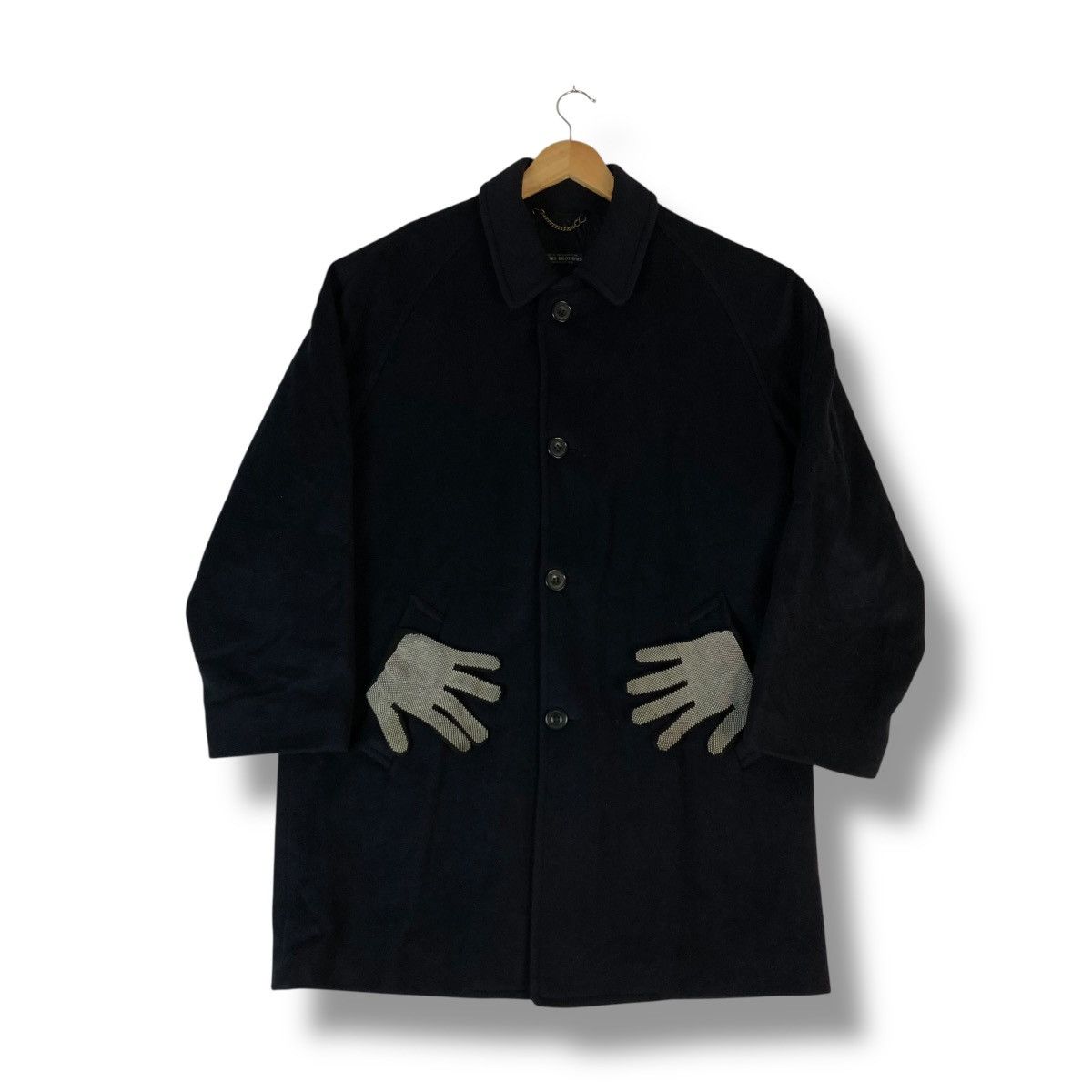 Brooks Brothers 🇬🇧 VINTAGE BROOKS BROTHERS WOOL OVERCOAT JACKET Size US M / EU 48-50 / 2 - 1 Thumbnail