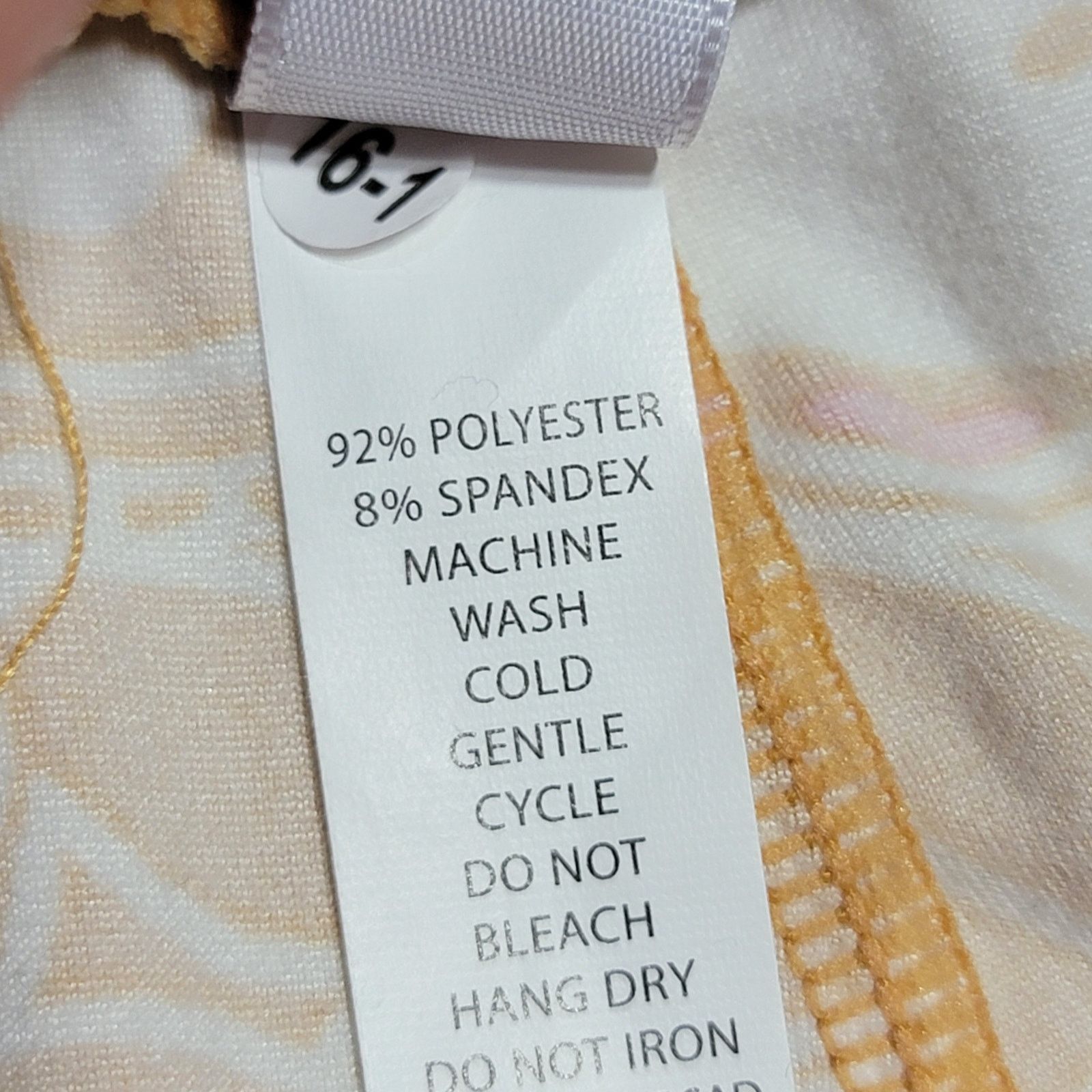 Other LuLa Roe Cream & Gold Mickey Leggings - Tall & Curvy (12) Size 34" / US 12 / IT 48 - 6 Thumbnail