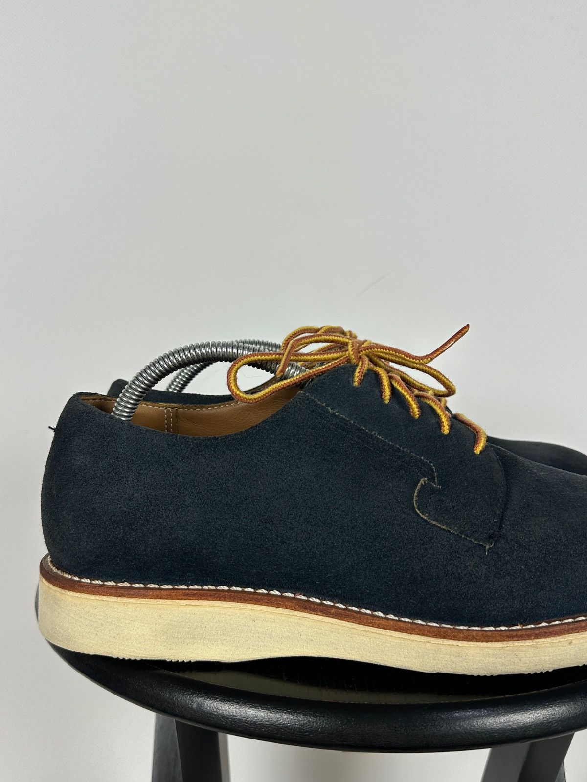 Red Wing Red Wing Postman Navy Blue Suede Oxford Shoes Size US 9 / EU 42 - 13 Thumbnail