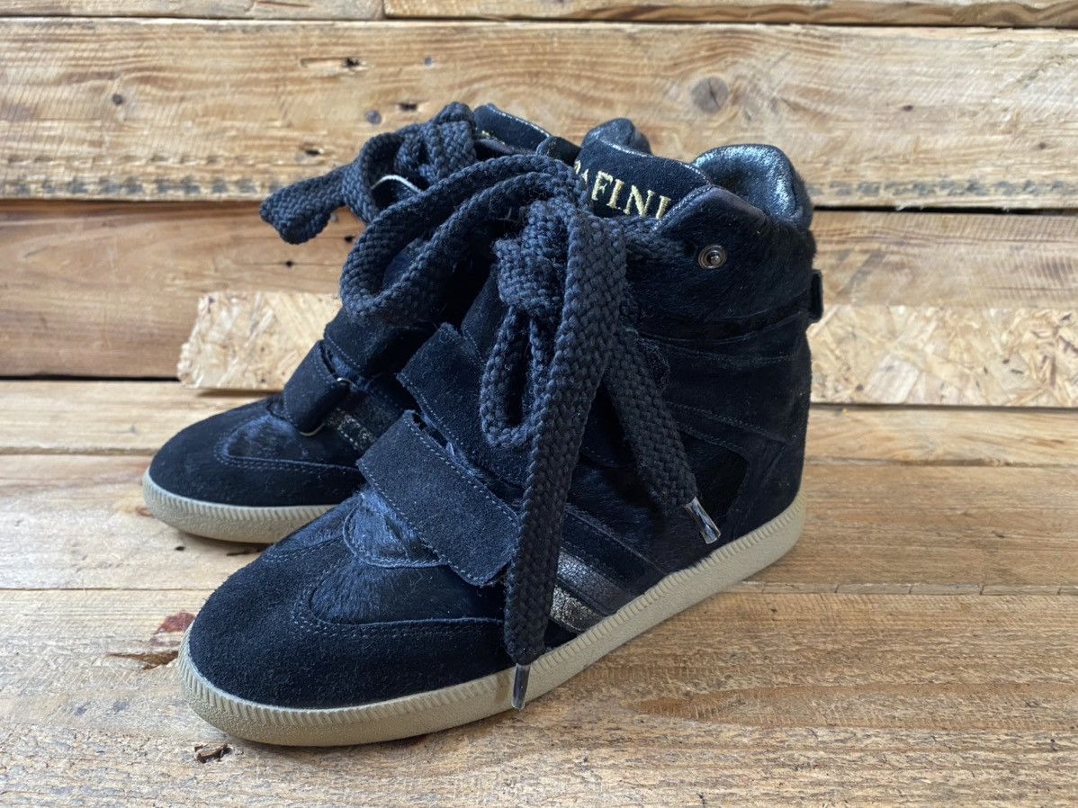 Isabel Marant Serafini platform wedge suede boots, like isabel marant 37 Size US 7 / IT 37 - 5 Thumbnail