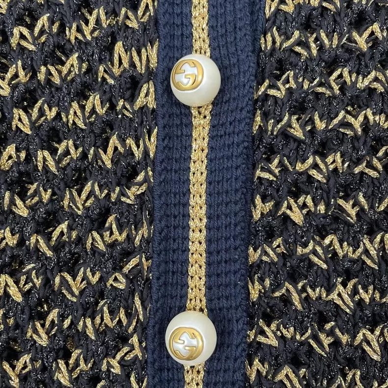Gucci New Gucci Stripe Knit Jacket in Black-2506 Size US S / EU 44-46 / 1 - 5 Thumbnail