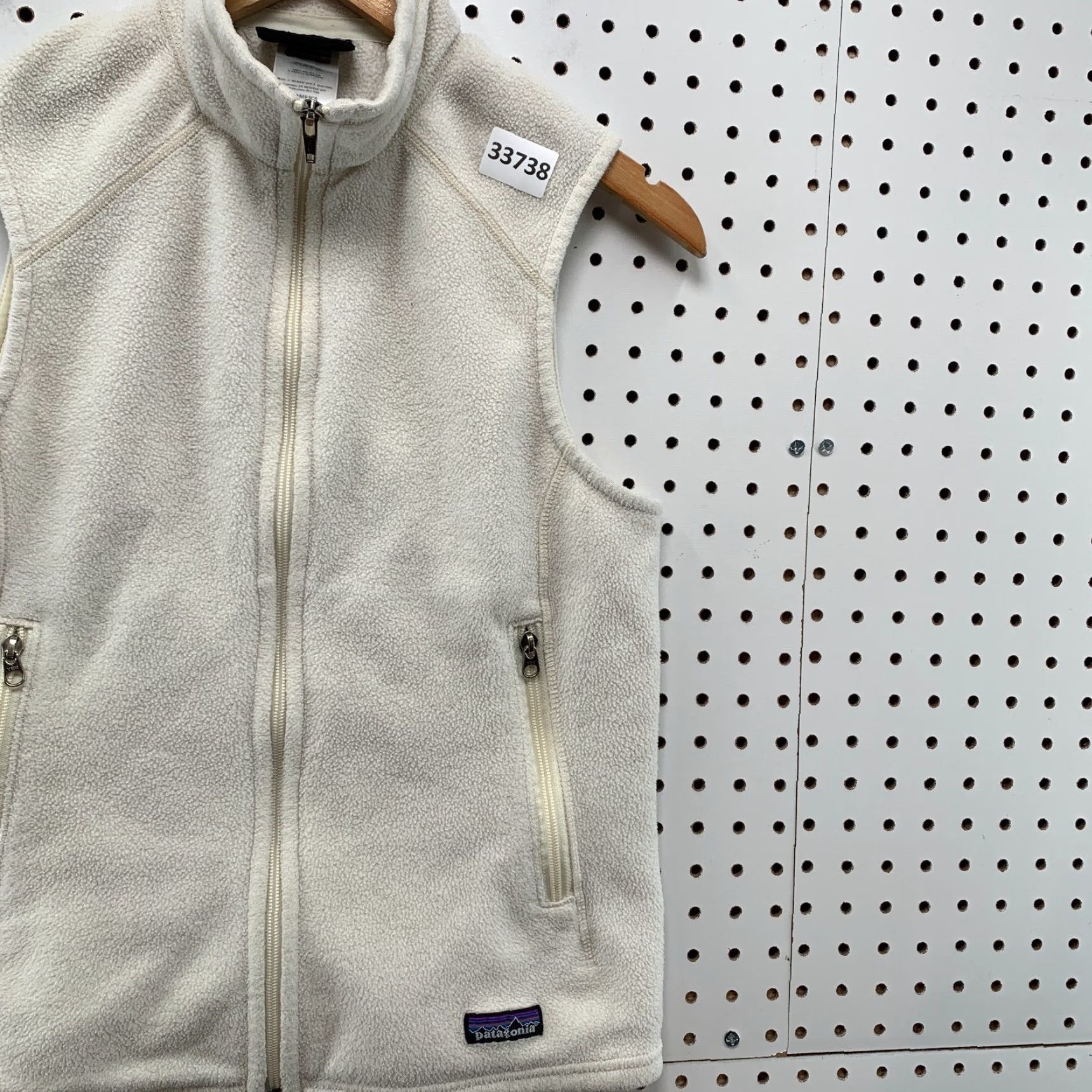 Patagonia Patagonia Vest Womens Medium Beige Synchilla FUll Zip Jacket 16.5x23 Patago​nia Synchilla Vest Full Zip Women Beige M Size M / US 6-8 / IT 42-44 - 4 Thumbnail