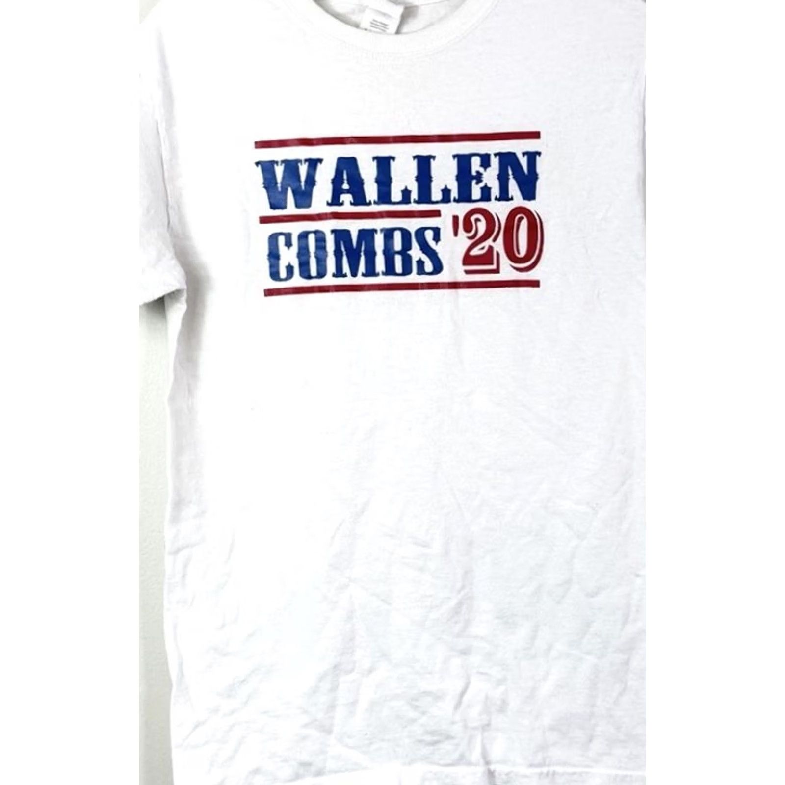 Gildan Morgan Wallen Luke Combs 2020 For President Shirt Small White Music Tee Men’s Size US S / EU 44-46 / 1 - 2 Thumbnail