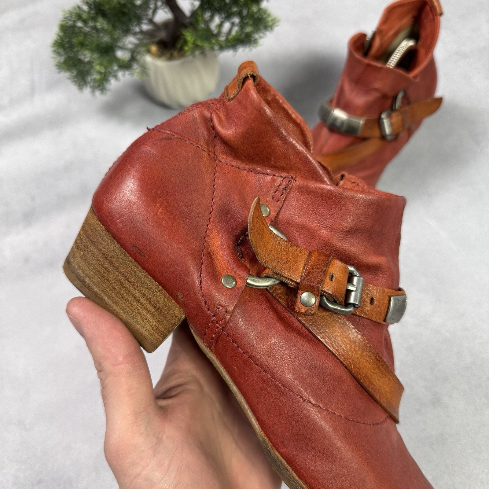 Vintage A.S.98 Airstep Booties Leather Vintage Handmade Rock Size US 10 / IT 40 - 3 Thumbnail