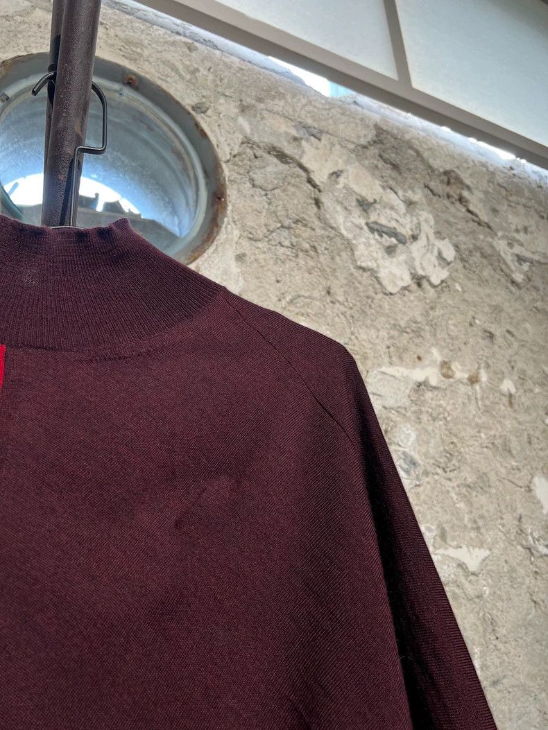Y's Y's Color-block irregular wool pullover Cape sweater Size US M / EU 48-50 / 2 - 3 Thumbnail