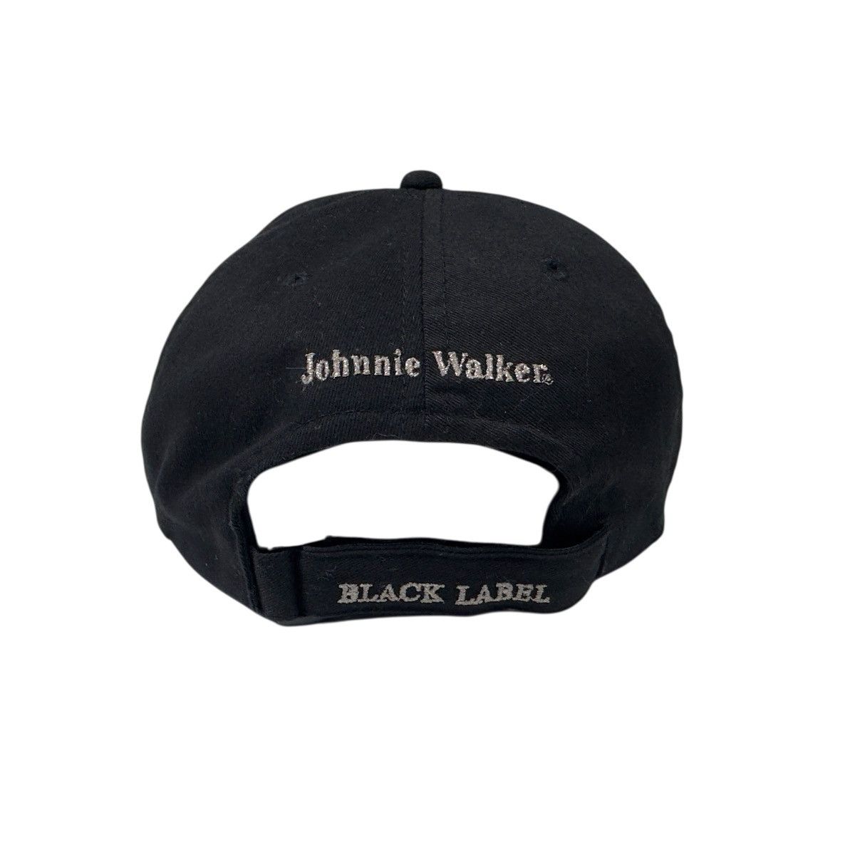 Vintage Johnnie Walker Black Promo Hat Cap Black Embroidered Size ONE SIZE - 2 Thumbnail