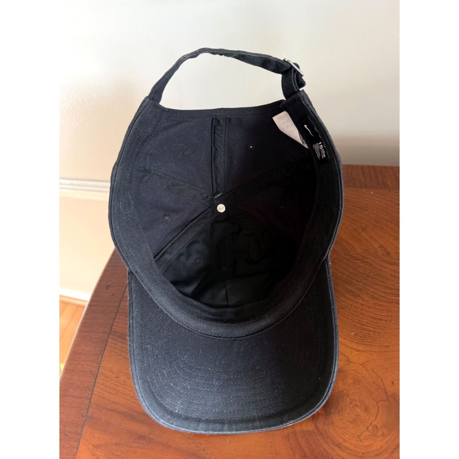 Nike Nike Hat Cap Adjustable Baseball Cap Men One Size Black Heritage86 Cotton Twill Golf Sports Cap Size ONE SIZE - 4 Thumbnail