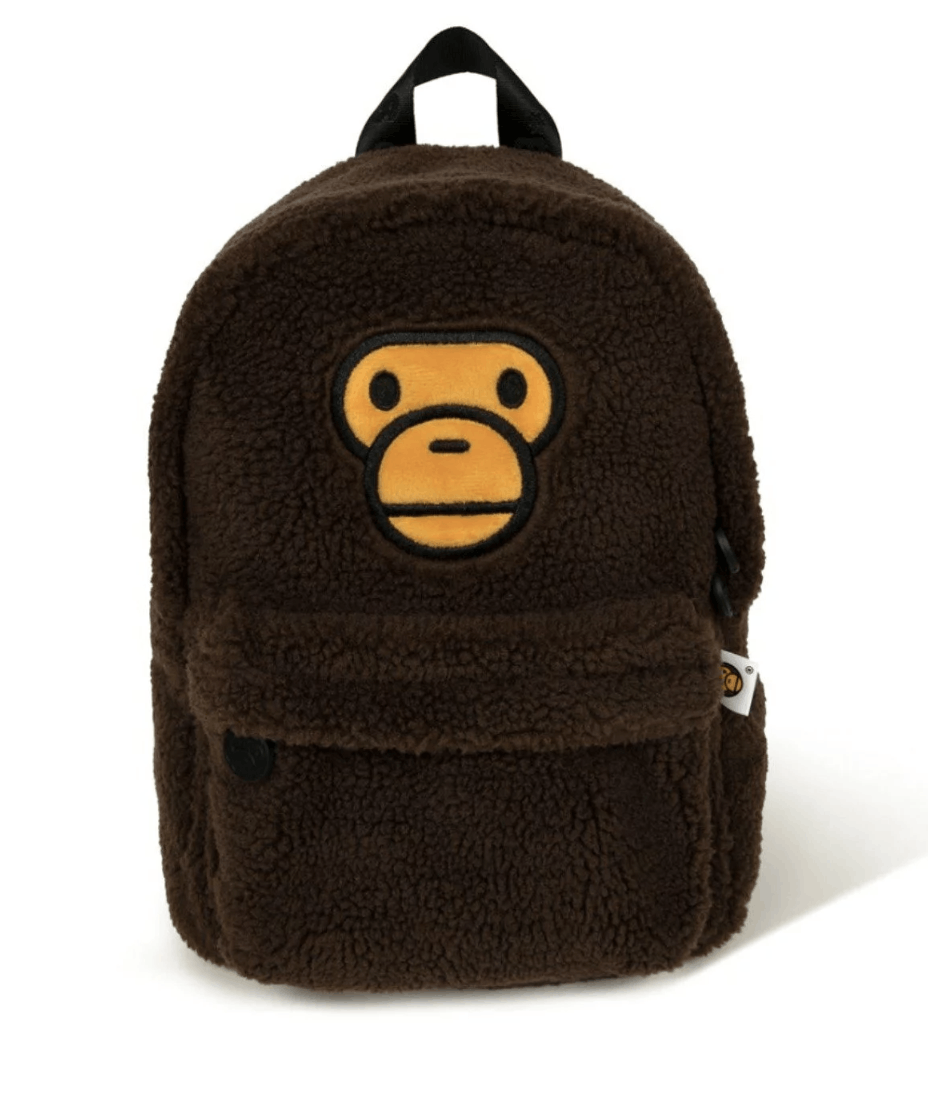 Bape Bape ALL BABY MILO MINI FAUX FUR BACKPACK Size ONE SIZE - 2 Thumbnail
