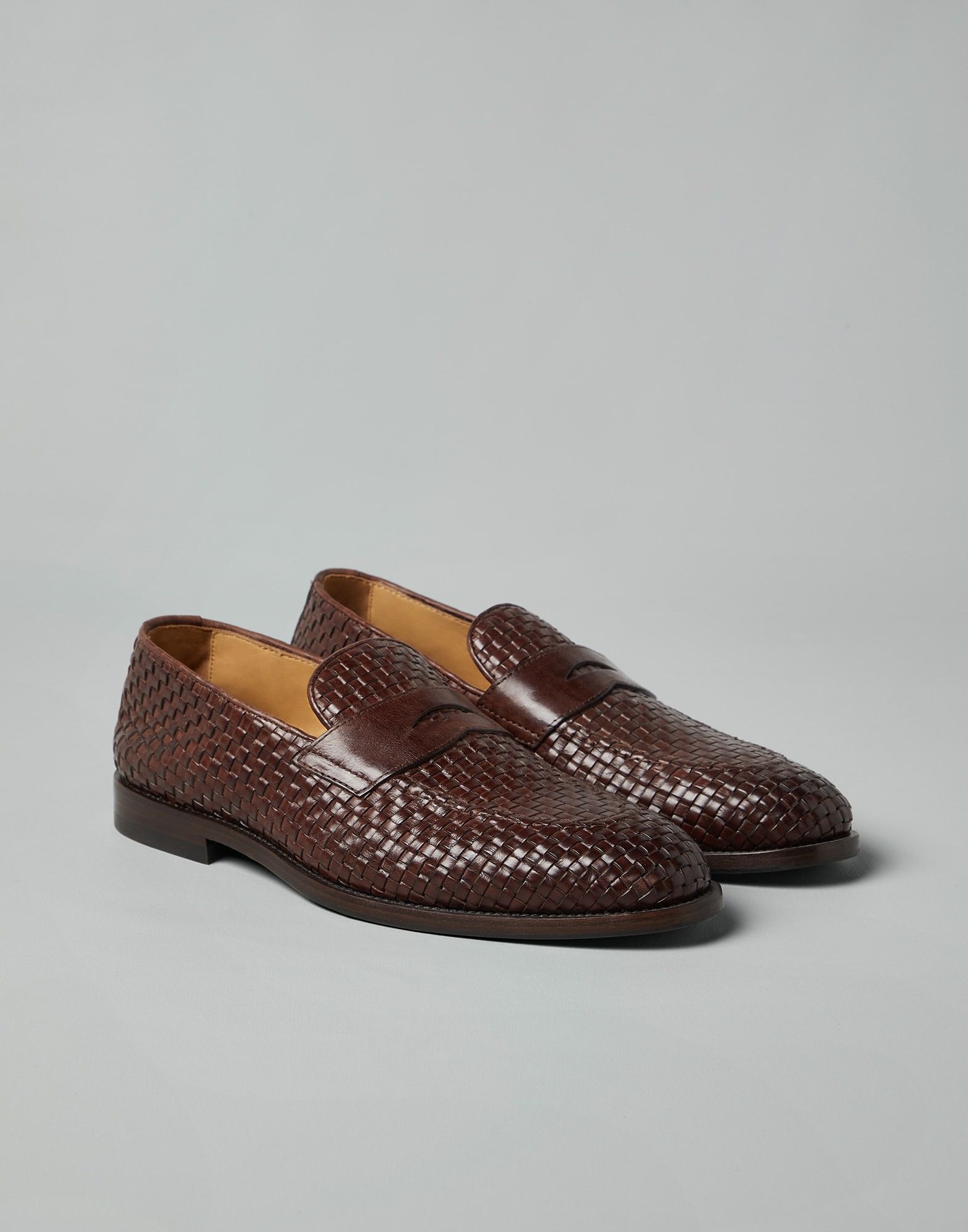 Brunello Cucinelli o1w1db10125 Loafers in Brown Size US 10 / EU 43 - 2 Thumbnail