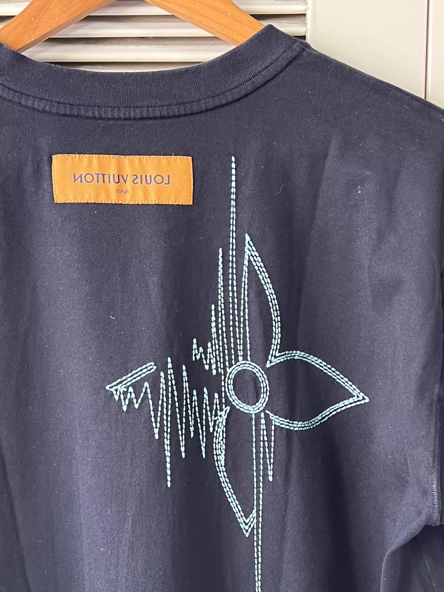 Louis Vuitton LV short sleeve tee black front/back ECG embroidery M Size US M / EU 48-50 / 2 - 5 Thumbnail