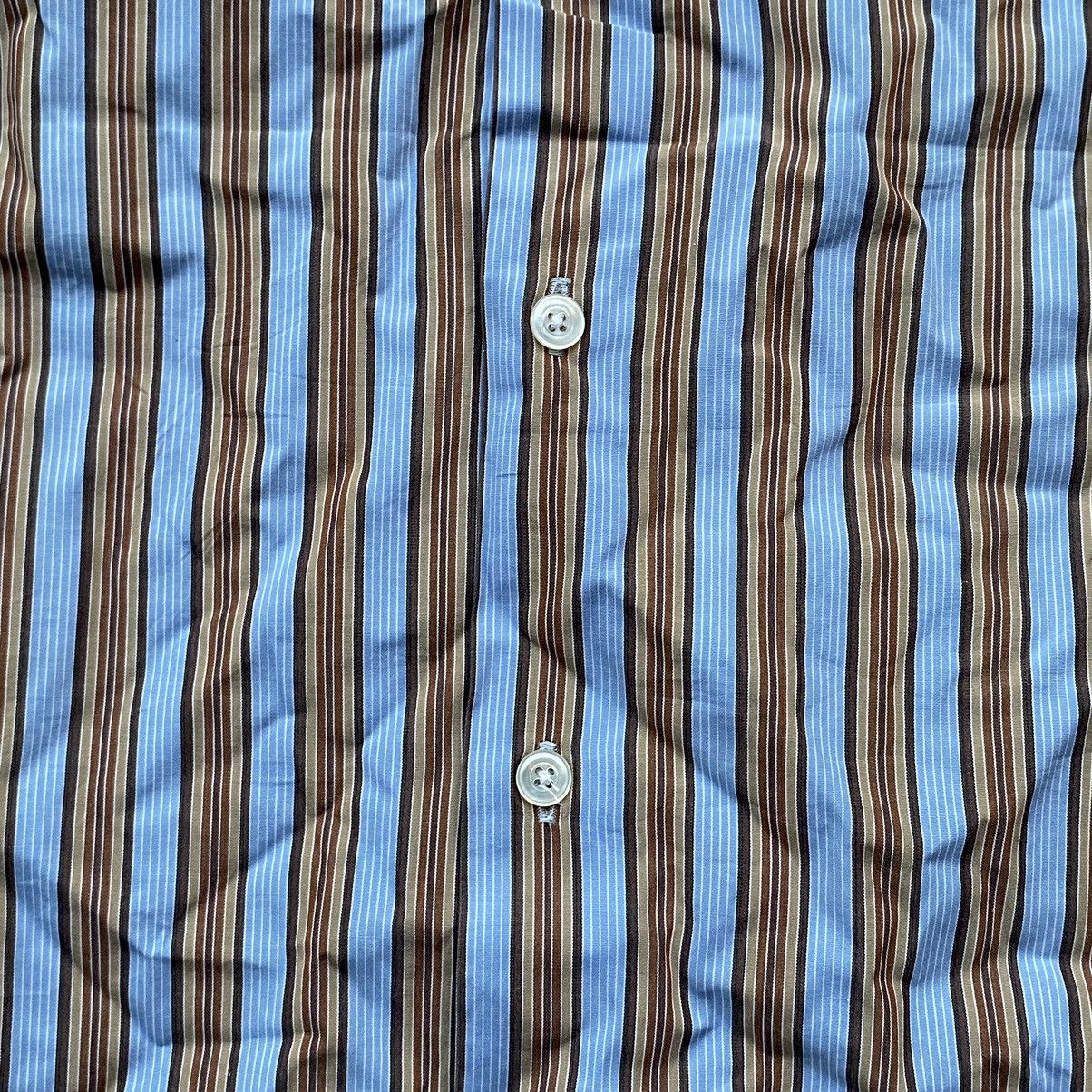 Hermes 90s Vintage Hermes Paris Striped Button Down Striped Shirt Size US M / EU 48-50 / 2 - 6 Thumbnail