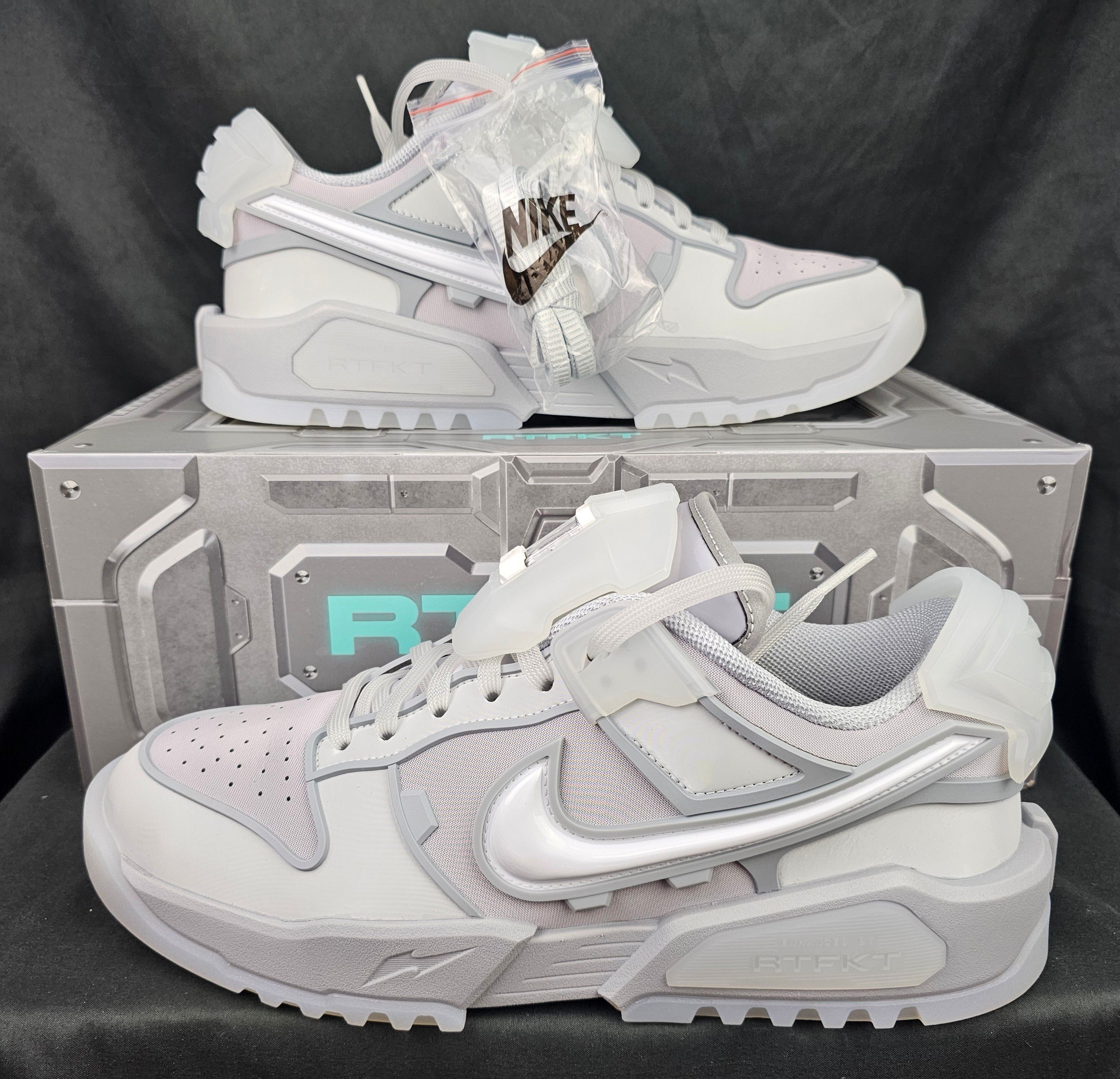 Nike Nike x RTFKT Dunk Genesis Low Ghost (Edition of 8,461) Men's Size US 12.5 / EU 45-46 - 2 Thumbnail