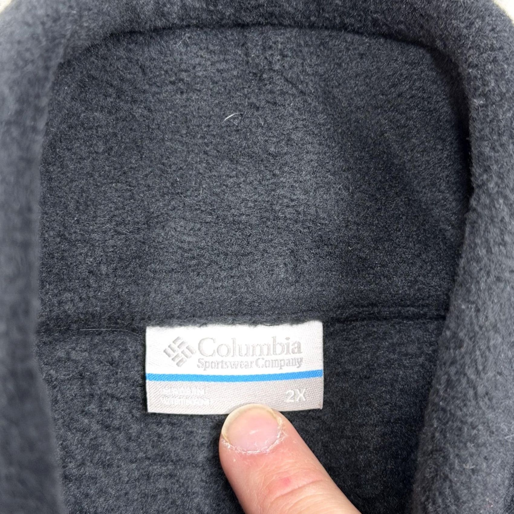 Vintage Columbia Fleece Jacket Womens 2X Black Full Zip Collared Pockets Warm Cozy Size XXL / US 16-18 / IT 52-54 - 3 Thumbnail