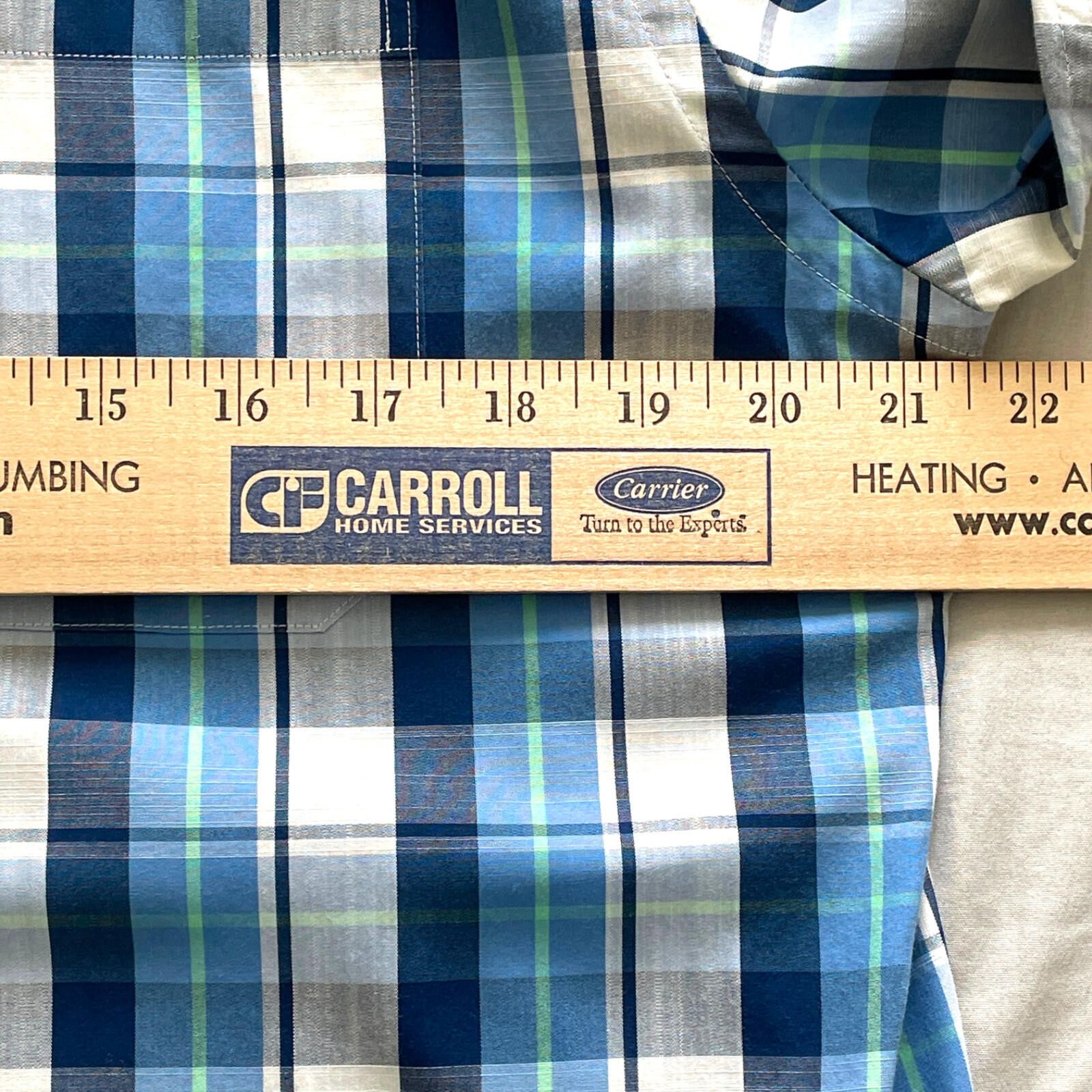 Southern Tide Southern Tide LS Shirt Mens MEDIUM Blue Plaid Classic Fit Size US M / EU 48-50 / 2 - 6 Thumbnail