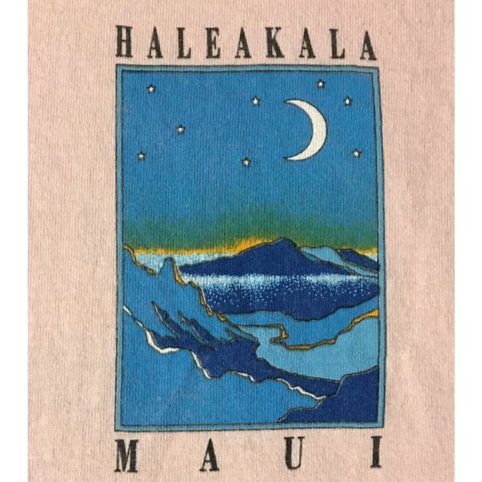 Vintage VINTAGE Haleakala Maui Hawaii Faded Shirt XL - 80s Ocean Beach Surf Grunge Graphic Tee Men Pink Size US XL / EU 56 / 4 - 4 Thumbnail