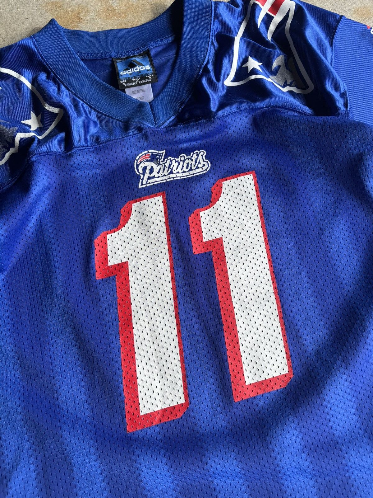 NFL Vintage 90s New England Patriots Bledsoe Jersey Size US M / EU 48-50 / 2 - 3 Thumbnail