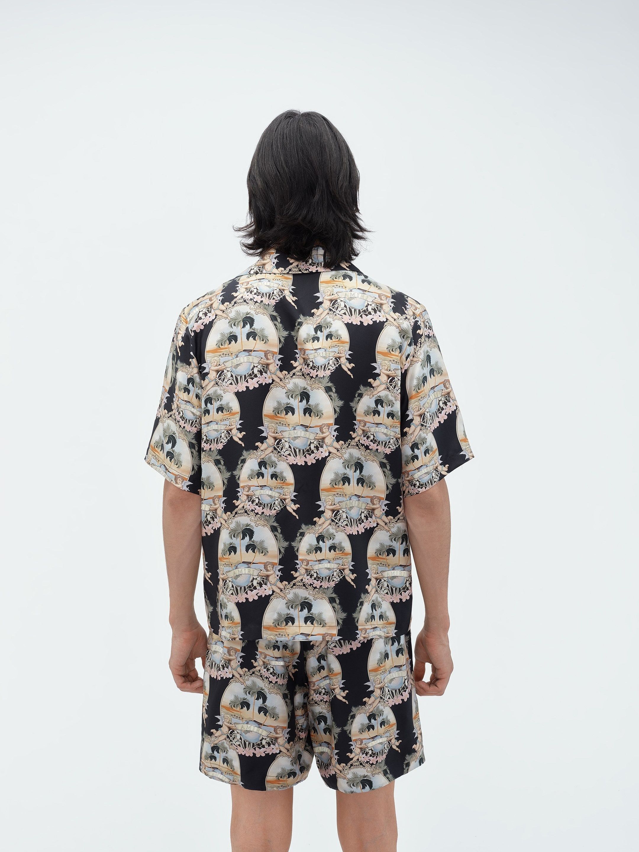 Amiri o1orln1025 Allover Palm Bowling Shirt in Multicolor Size US L / EU 52-54 / 3 - 7 Thumbnail