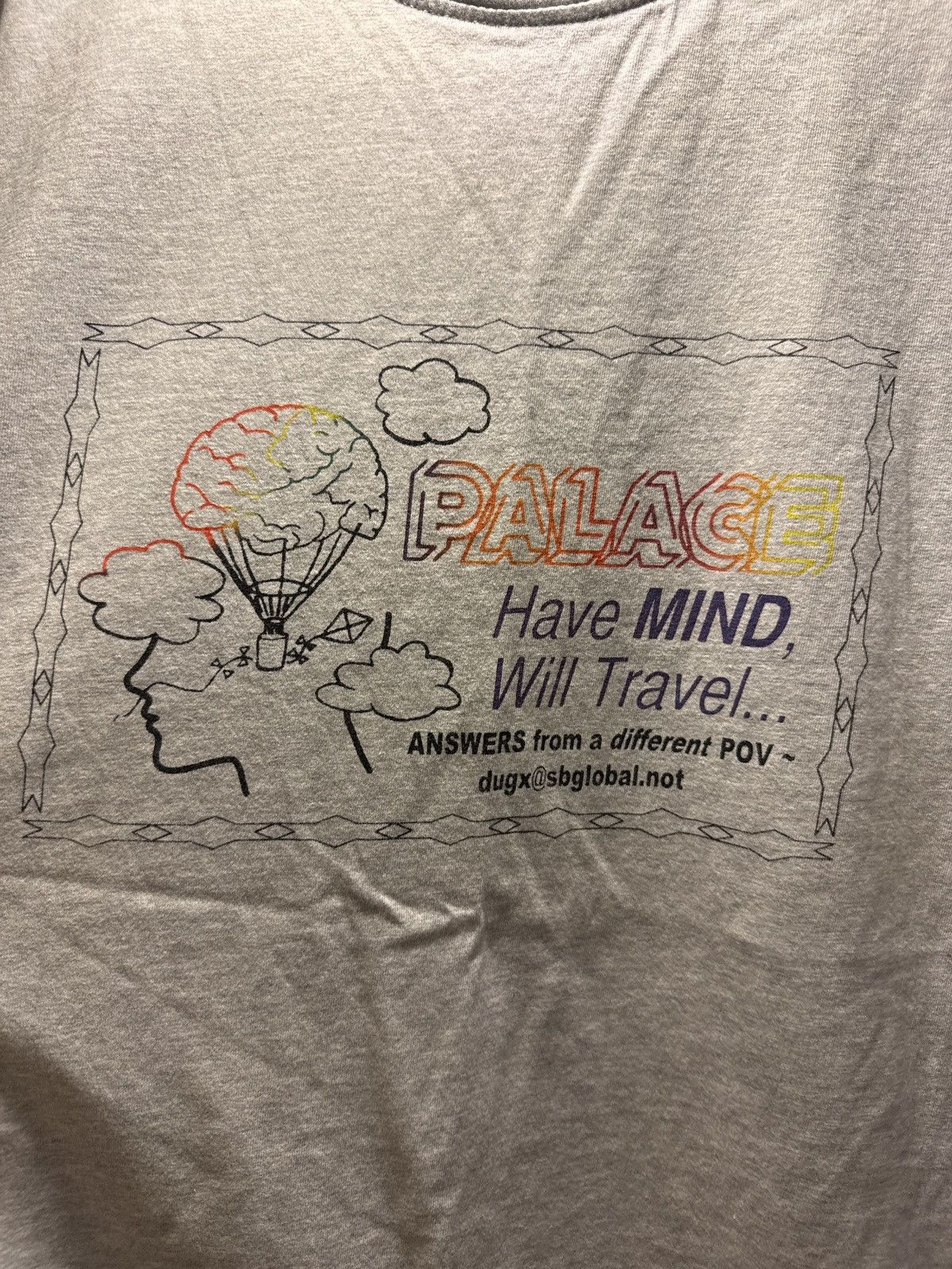 Palace Palace Don’t Call Me I’ll Call You Tee Grey Marl Size US M / EU 48-50 / 2 - 2 Thumbnail
