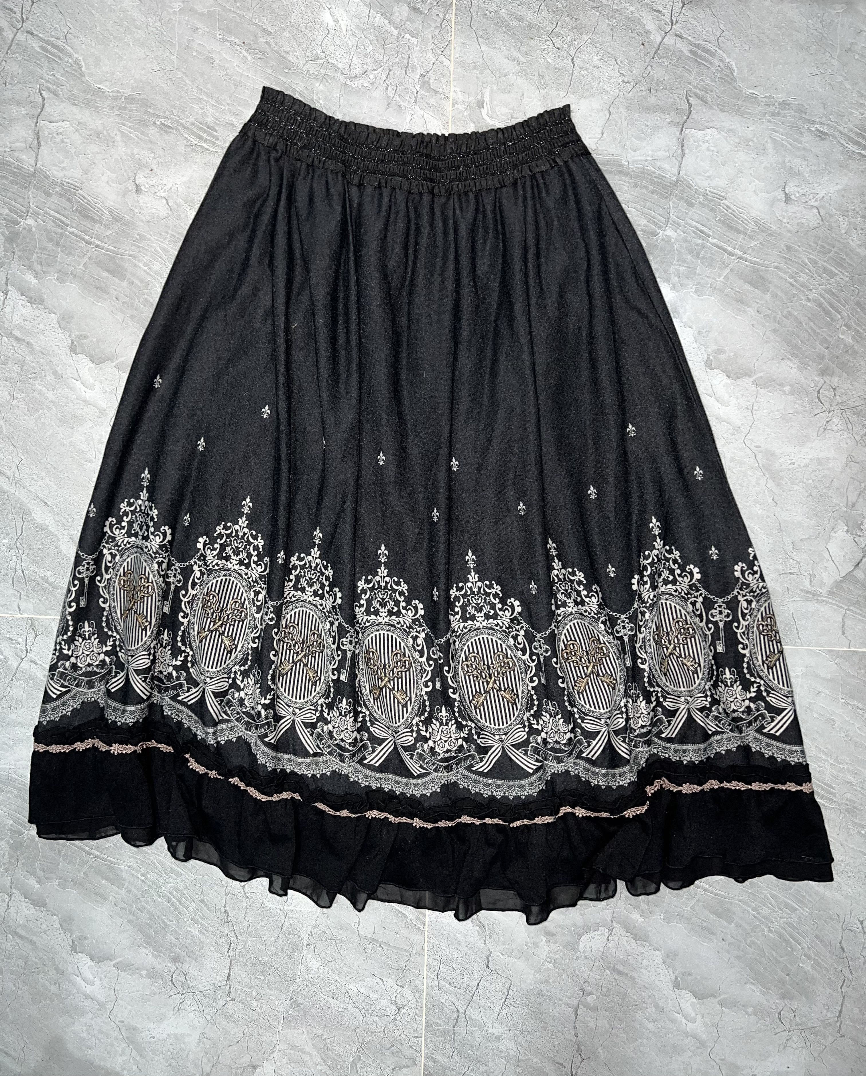 Japanese Brand Axes femme lolita midi skirt 🖤 Size 26" / US 2 / IT 38 - 12 Thumbnail