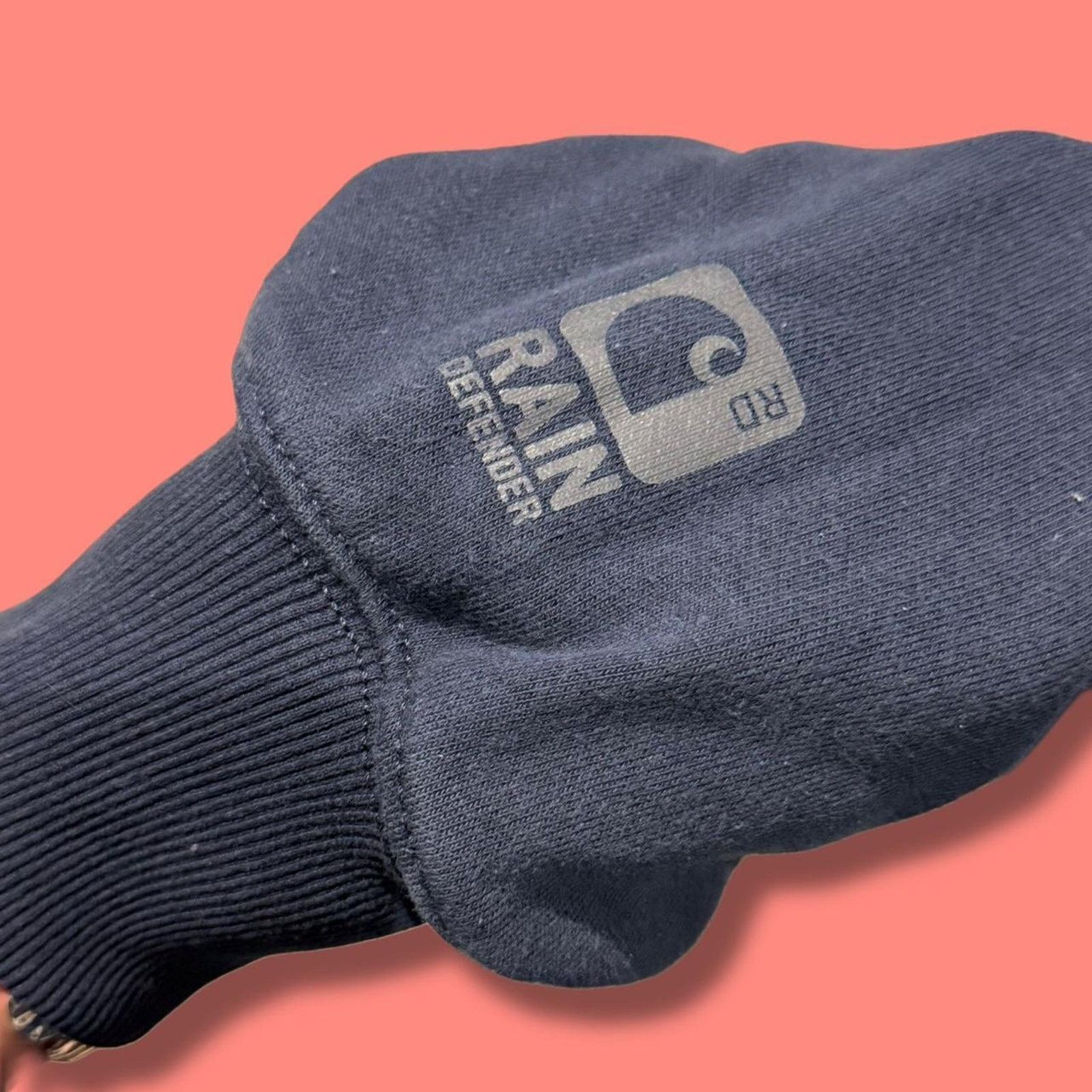 Carhartt Navy carhartt hoodie with embroidered Size US M / EU 48-50 / 2 - 3 Thumbnail