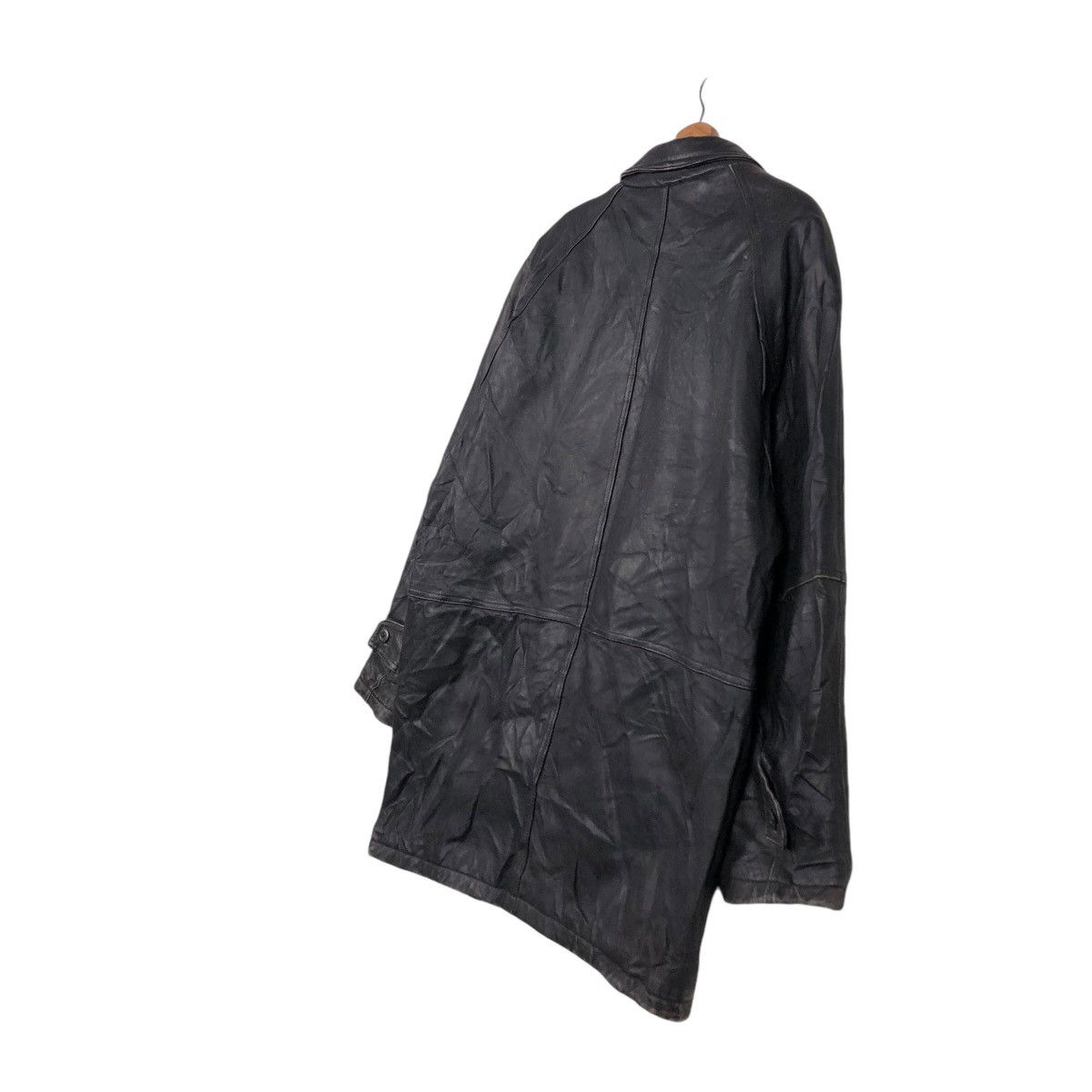 Japanese Brand 🔥VINTAGE LEATHER JACKET MULTI POCKET ROCHI ISSEY MIYAKE Size US L / EU 52-54 / 3 - 12 Thumbnail