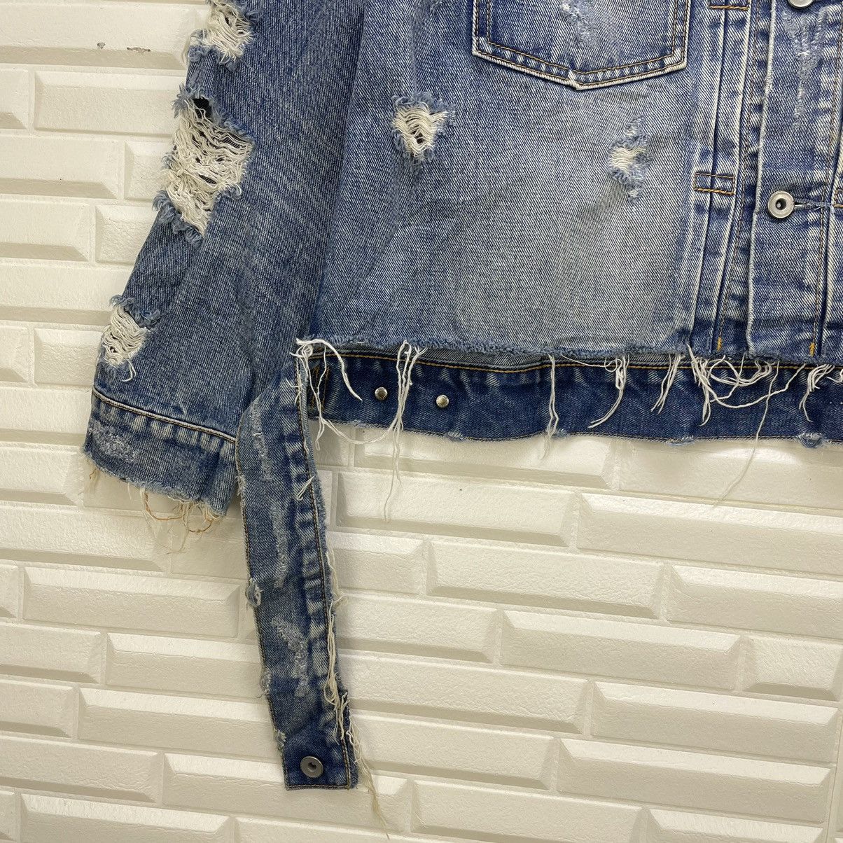 14th Addiction × KMRii Distress Denim Trucker Jacket Size US M / EU 48-50 / 2 - 10 Thumbnail