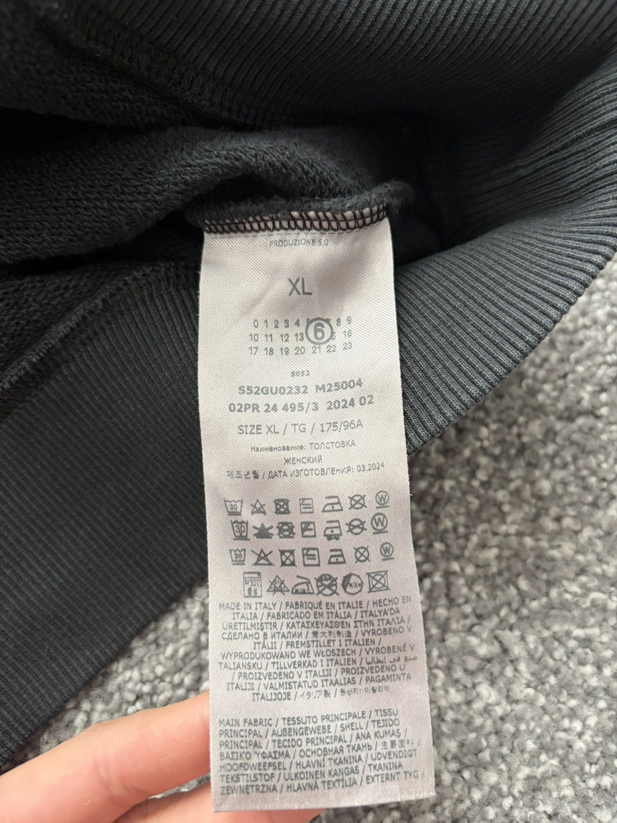 Maison Margiela MM6 Sweatshirt Size US XL / EU 56 / 4 - 3 Thumbnail