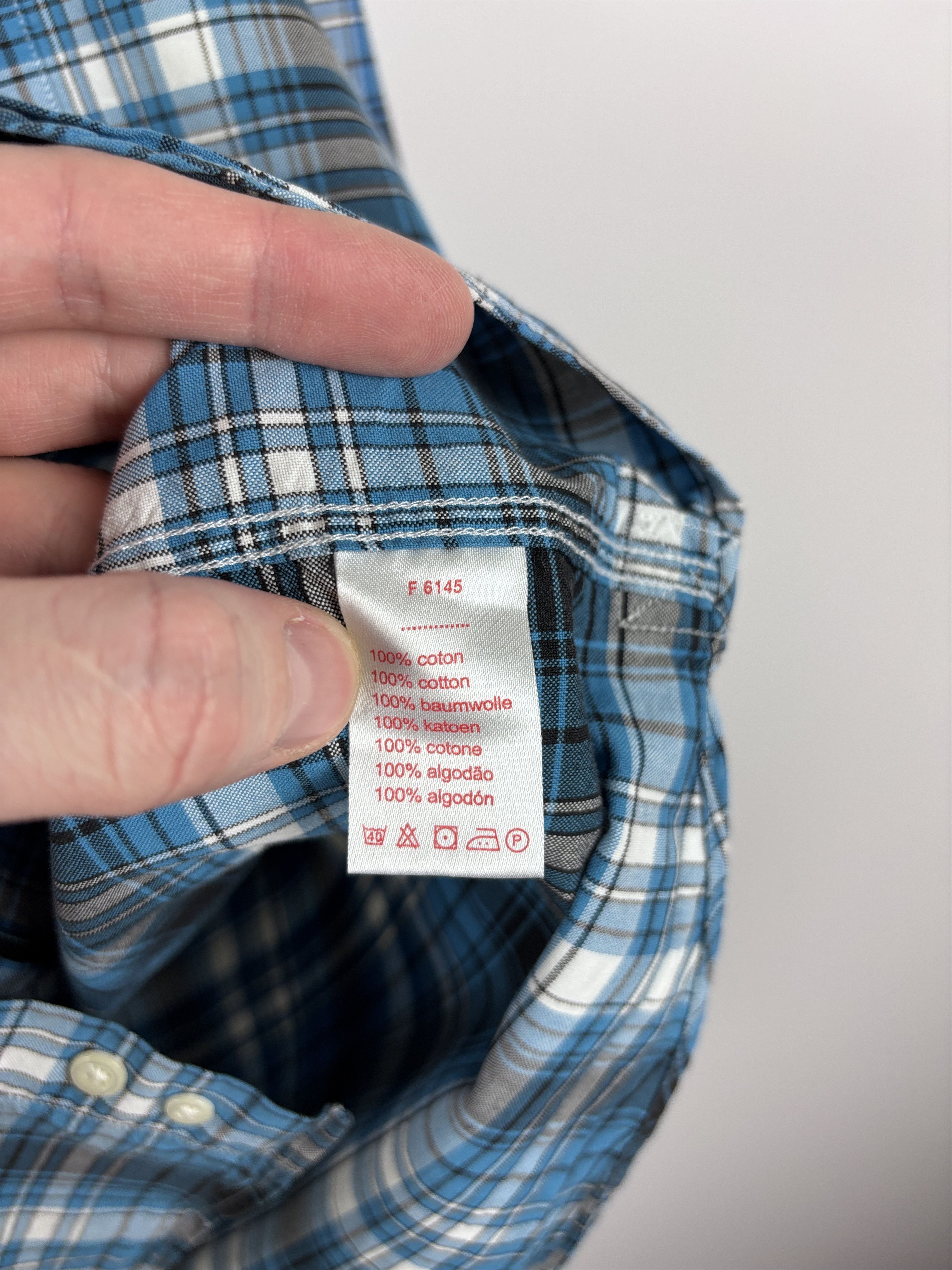 Lacoste Lacoste Live Flannel Plaid Button Down Shirt Regular 42 (L) Size US L / EU 52-54 / 3 - 8 Thumbnail