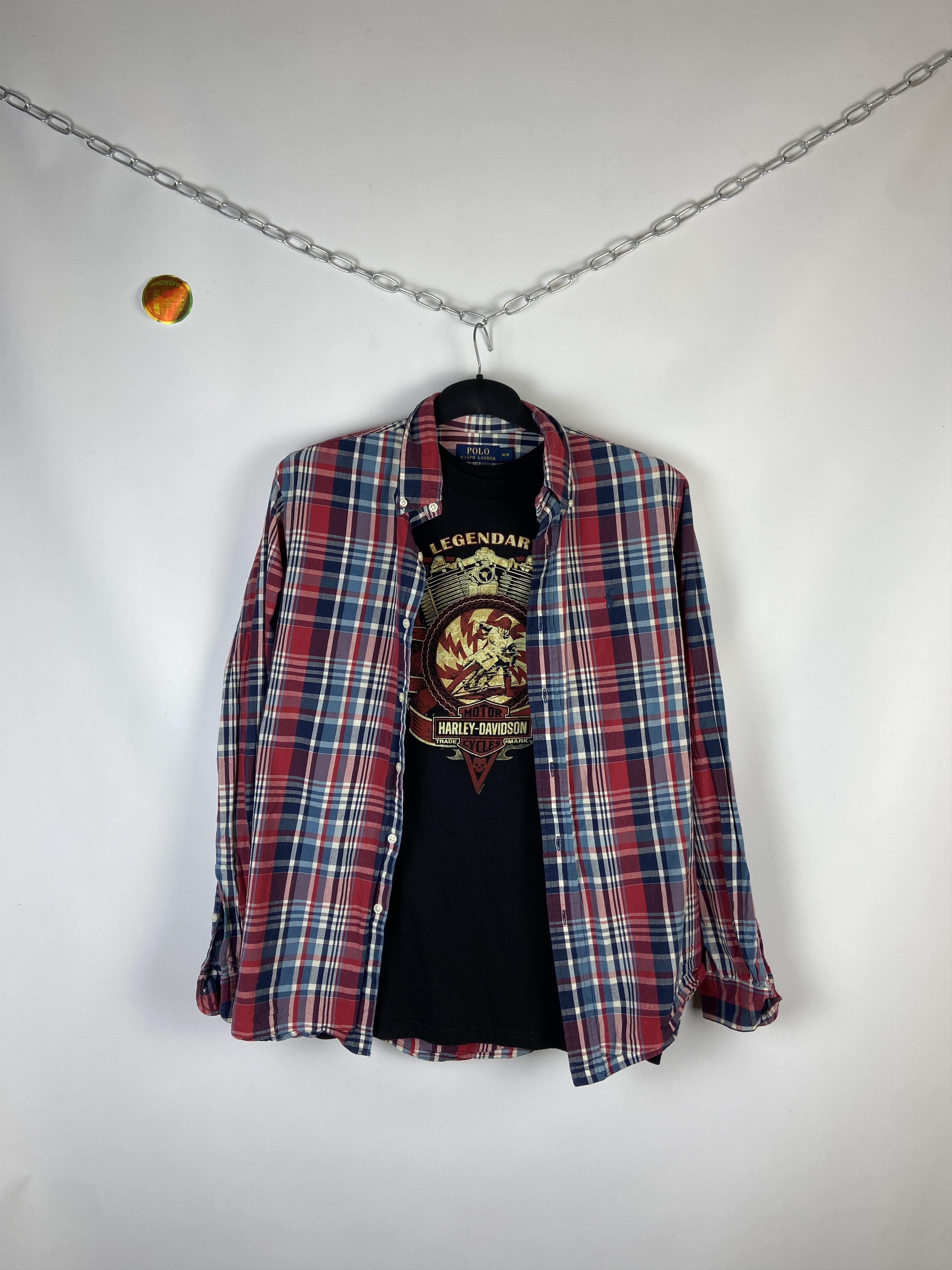 Flannel × Polo Ralph Lauren × Vintage Flannel Polo Ralph Lauren Vintage Mens Shirt Size US M / EU 48-50 / 2 - 1 Thumbnail