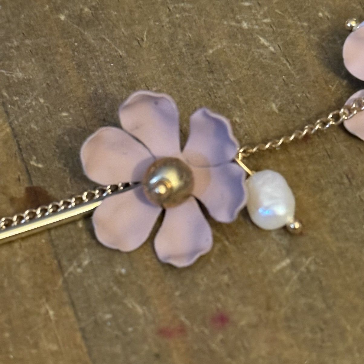 Other Flowers and freshwater pearls dangle earrings Size ONE SIZE - 3 Thumbnail