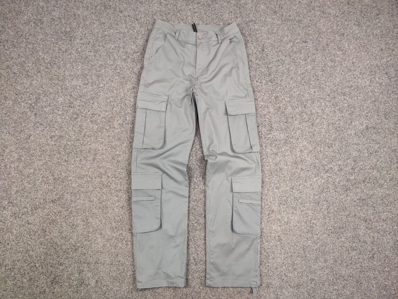 Japanese Brand Vintage Y2K Japanese Design Gray Cotton Cargo Baggy Pants Size US 32 / EU 48 - 9 Thumbnail