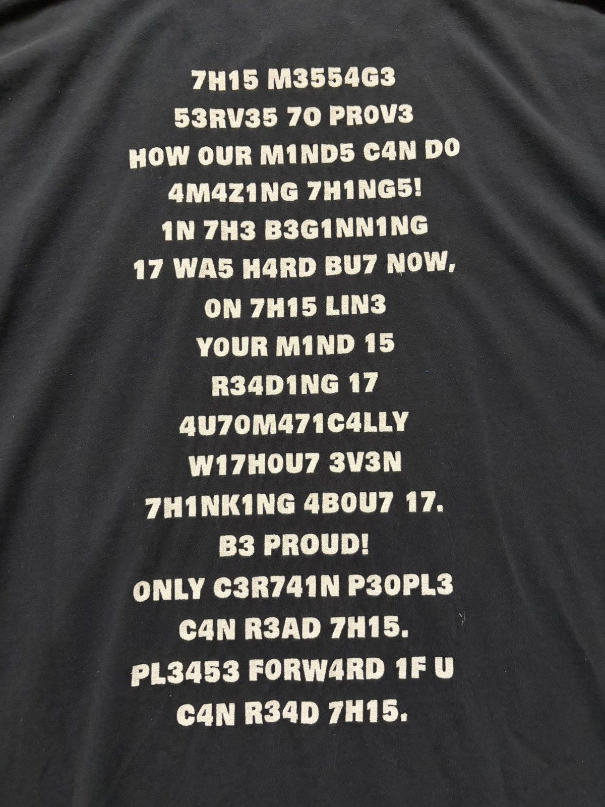 Vetements Vetements - AW23 Brain Power Message T Shirt Size US XL / EU 56 / 4 - 7 Thumbnail