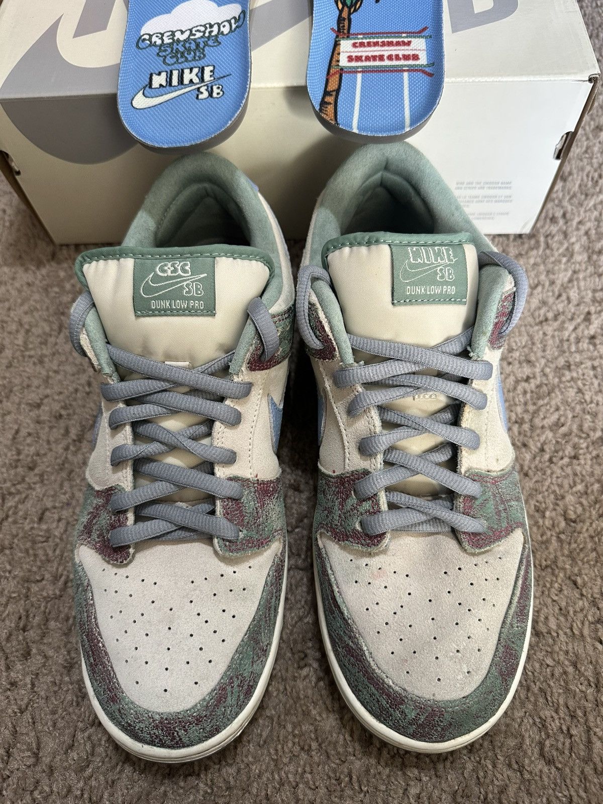 Nike SB Size 10.5 - Nike SB Dunk Low Crenshaw Skate Club Size US 10.5 / EU 43-44 - 3 Thumbnail