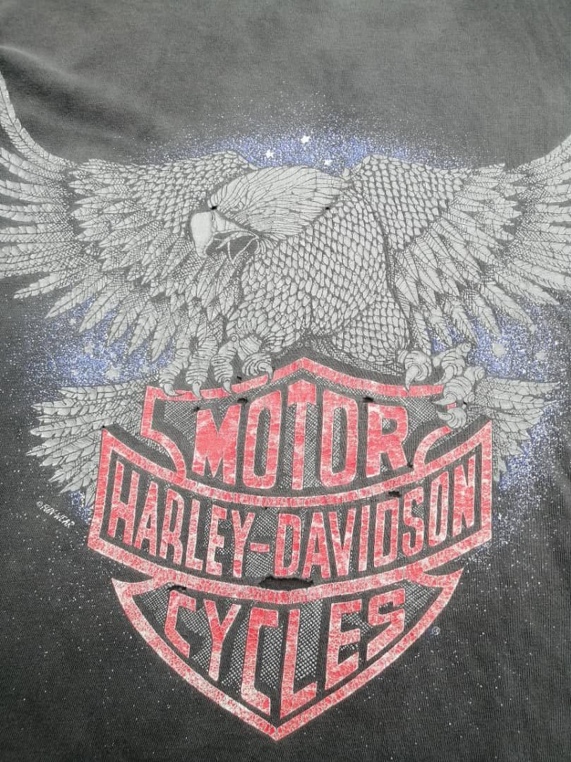 Harley Davidson × Vintage Vintage Harley Davidson Motorcycles Eagle Tee Size US XL / EU 56 / 4 - 7 Thumbnail