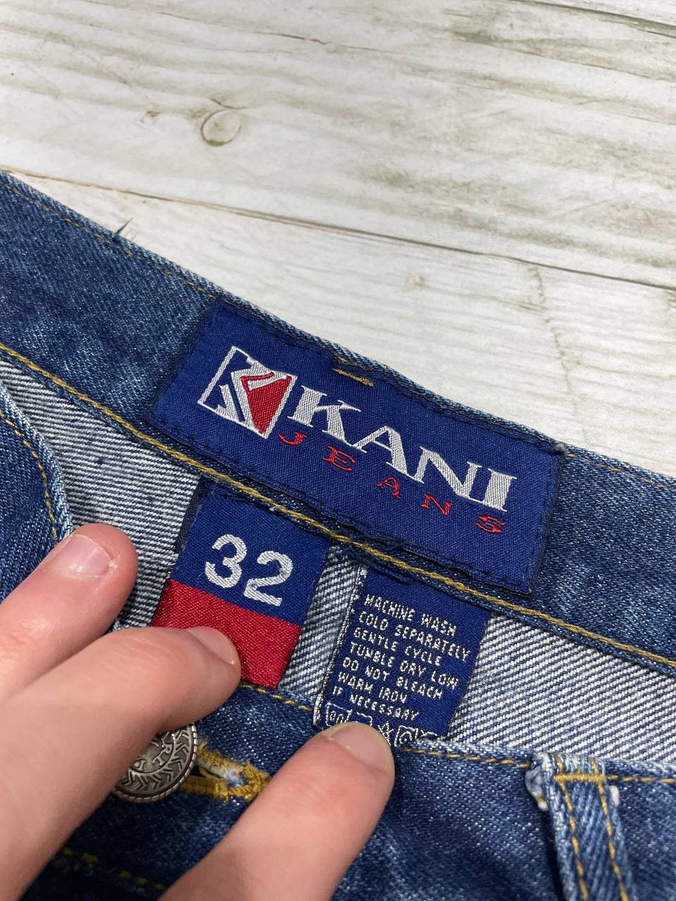 Karl Kani Vintage Karl Kani Denim Jeans 90s Baggy Rap Hip Hop Y2K Size US 32 / EU 48 - 21 Thumbnail