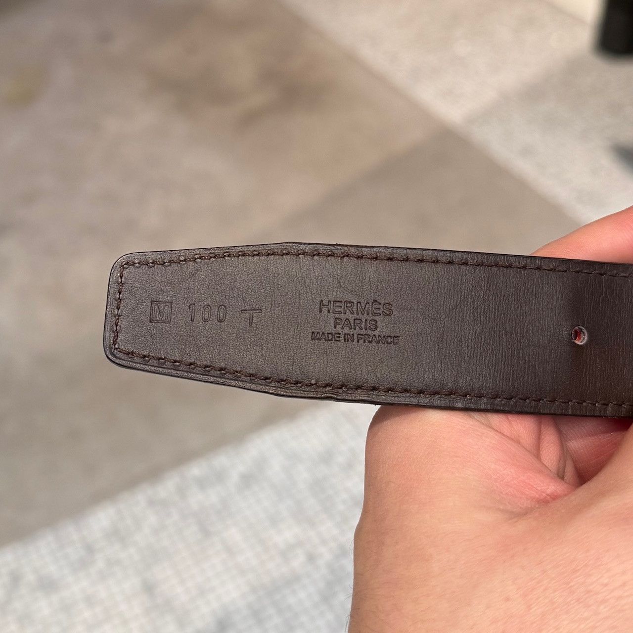 Hermes Hermès Red Enamel Quizz H Buckle Red Reversible Belt - 100cm Size ONE SIZE - 9 Thumbnail