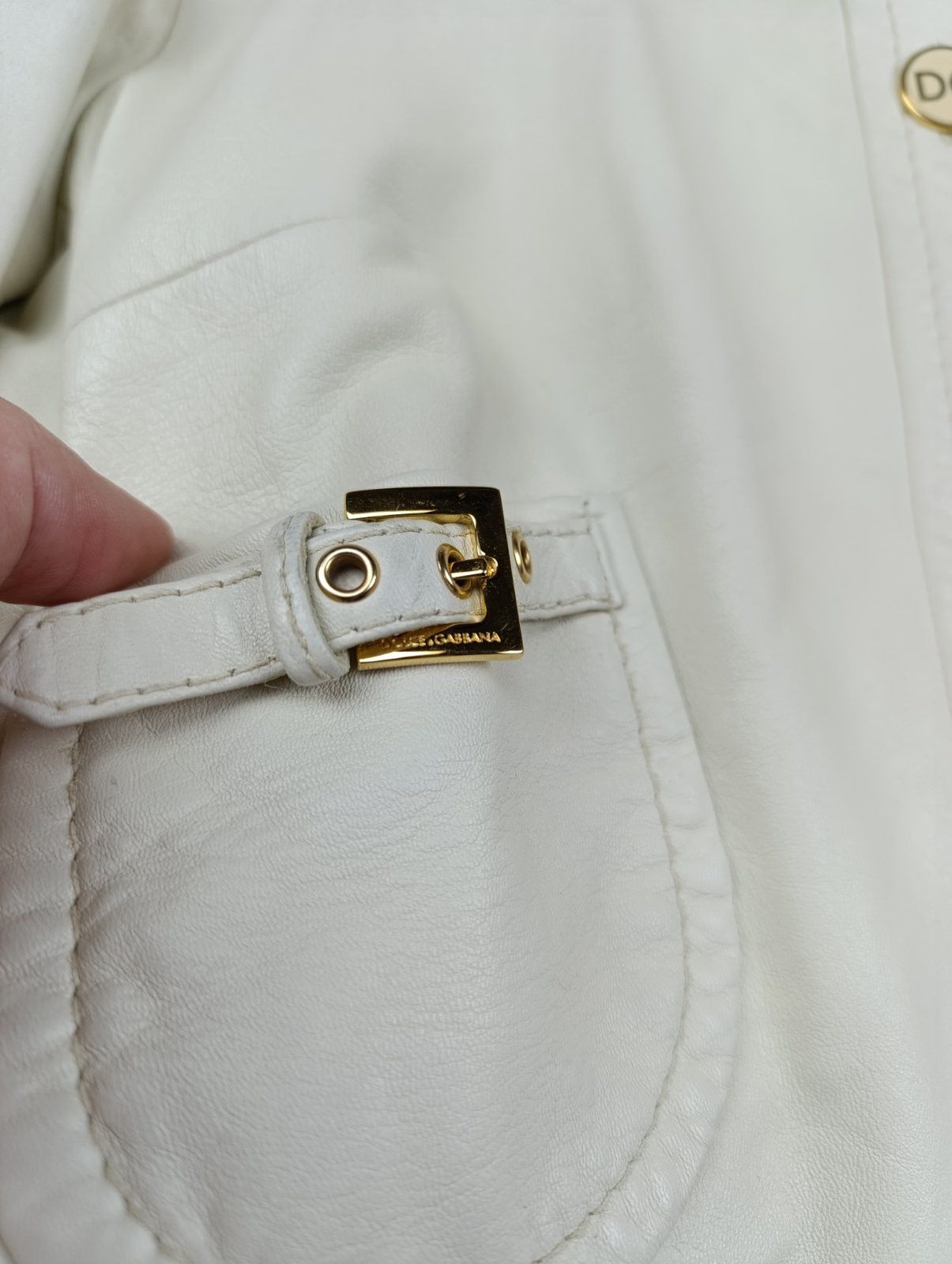 Dolce & Gabbana Dolce & Gabbana Cropped Sheepskin Leather Jacket Size M / US 6-8 / IT 42-44 - 3 Thumbnail