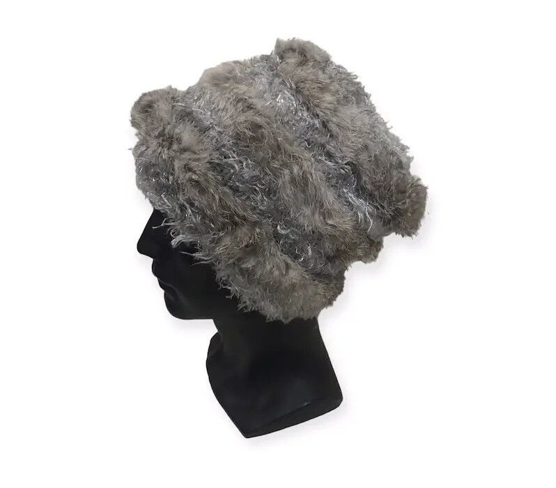 image of Fur Fleece Beanie Hat, Men's