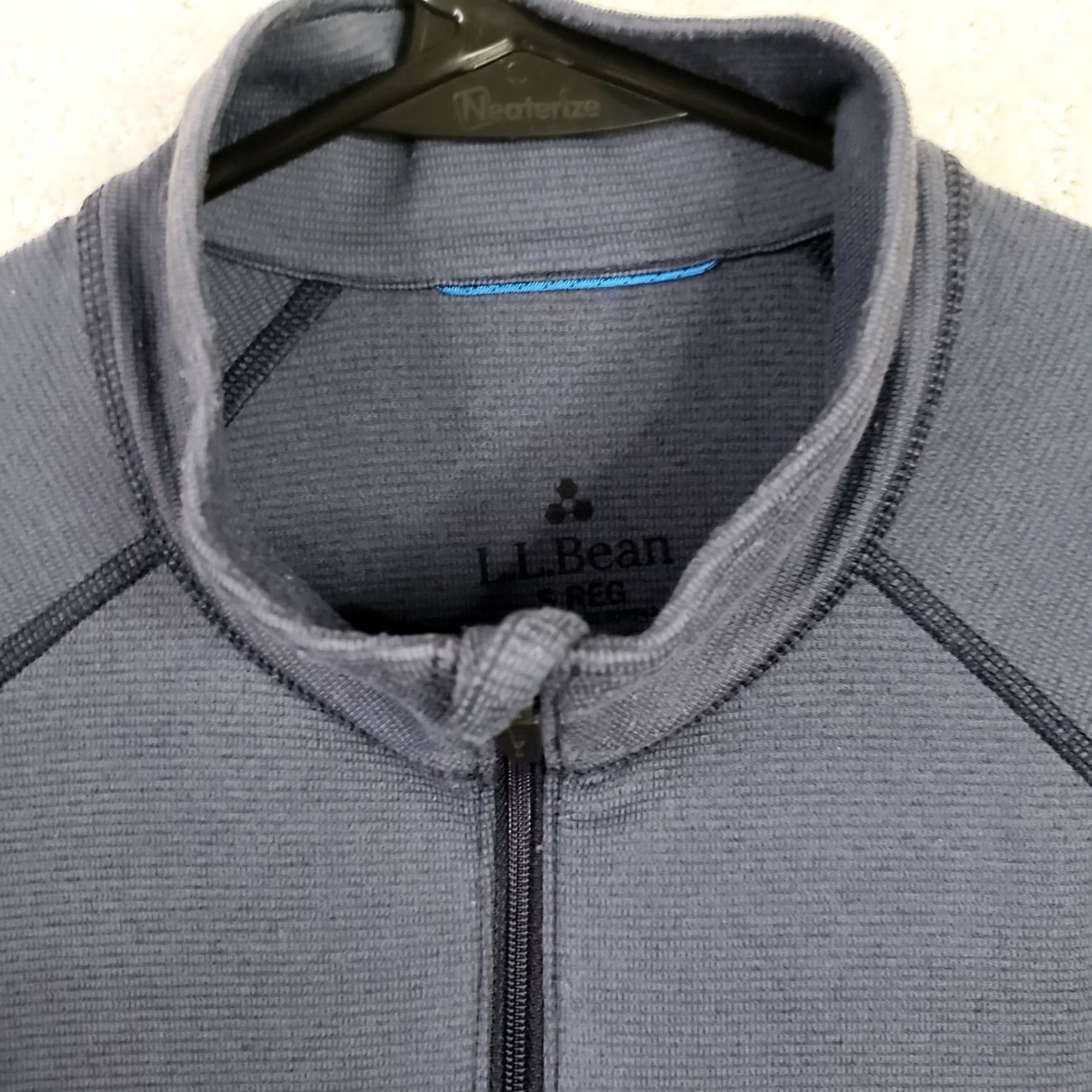 Vintage LL Bean Jacket Waffle Knit Inside Women's S Blue 1/2 Zip Pockets Regular Fit Short Sleeve Long Sleeve Zip Pockets 1/2 Zip Shirt Coat Jacket Size S / US 4 / IT 40 - 5 Thumbnail