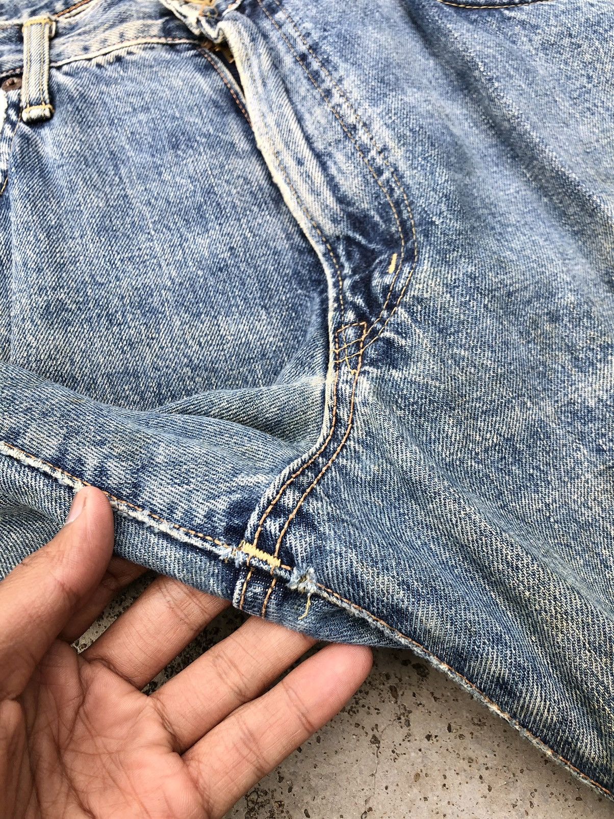 Edwin WIDE LEG⚡️⚡️VINTAGE SELVEDGE RUSTY DENIM Size US 34 / EU 50 - 6 Thumbnail