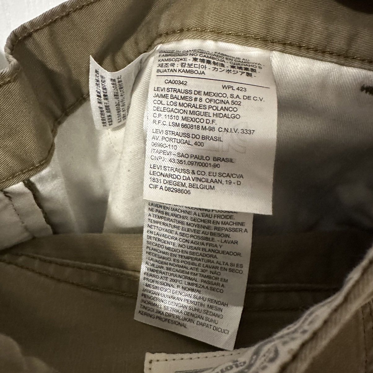 Levi's Levi's 511 Slim Fit Hybrid Chino Trouser Pants, Khaki, 36x32 Size US 36 / EU 52 - 8 Thumbnail