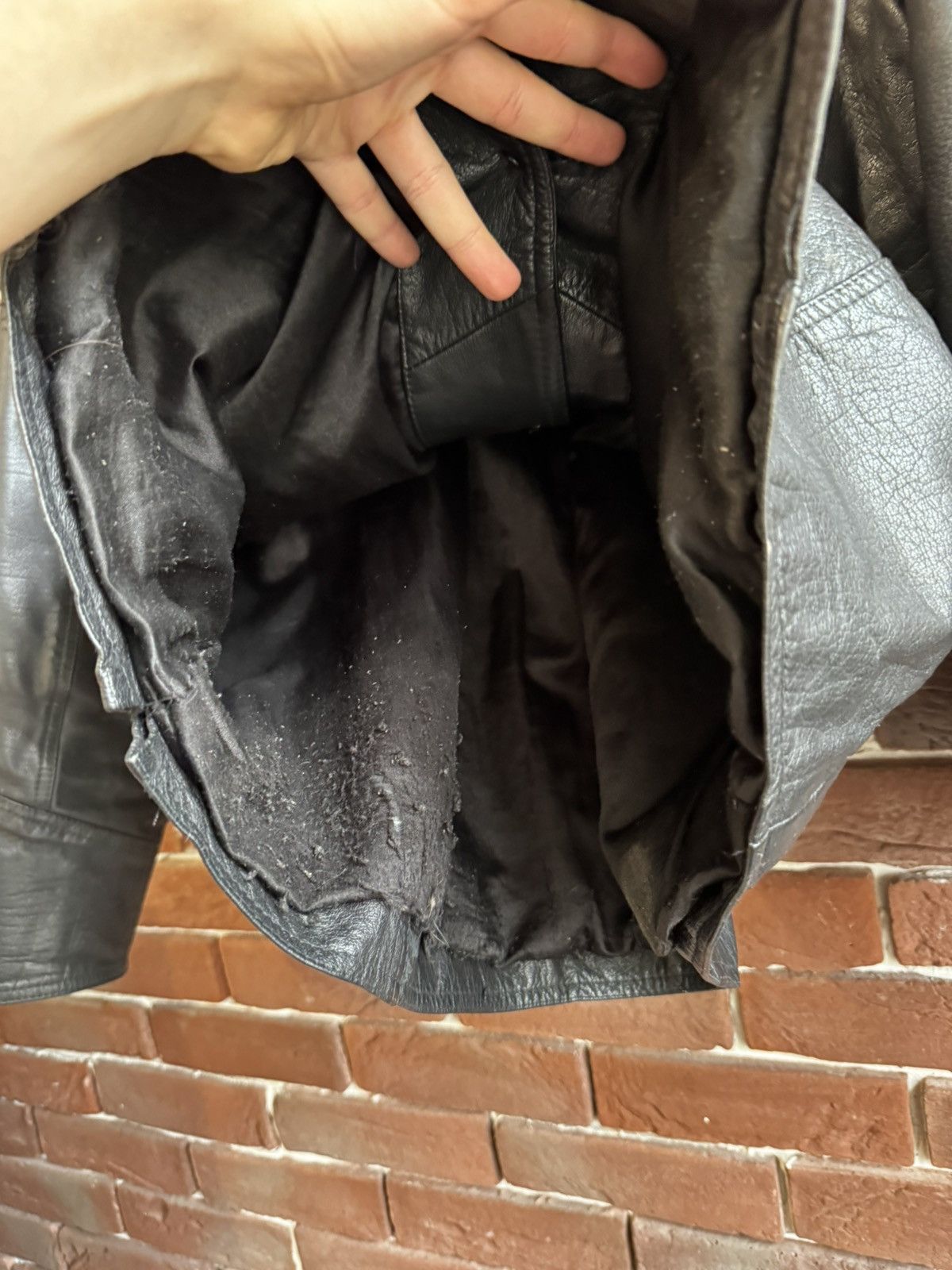 Leather Vintage 90s Real Leather Coat L Jacket High Quality Rock Size US L / EU 52-54 / 3 - 8 Thumbnail