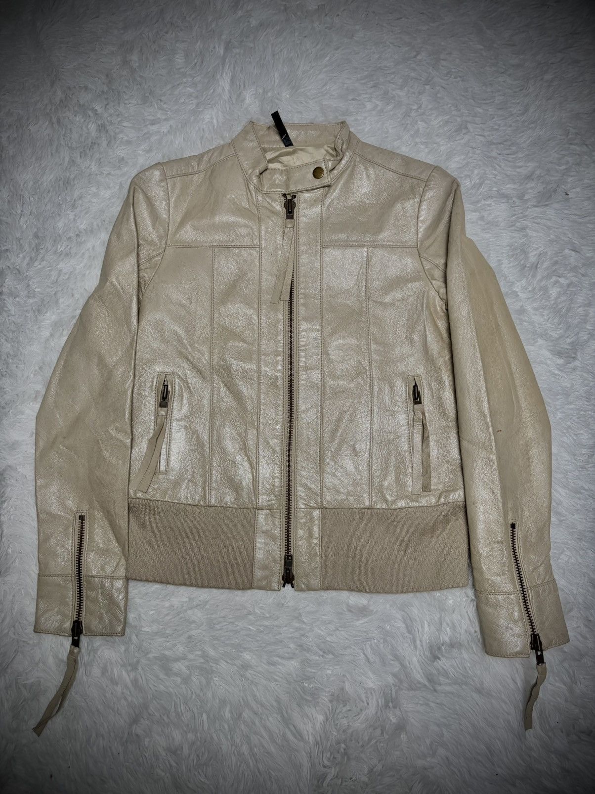 Japanese Brand 2000s Japanese Brand b.r.u.s.h vkei leather jacket Size US XS / EU 42 / 0 - 1 Thumbnail