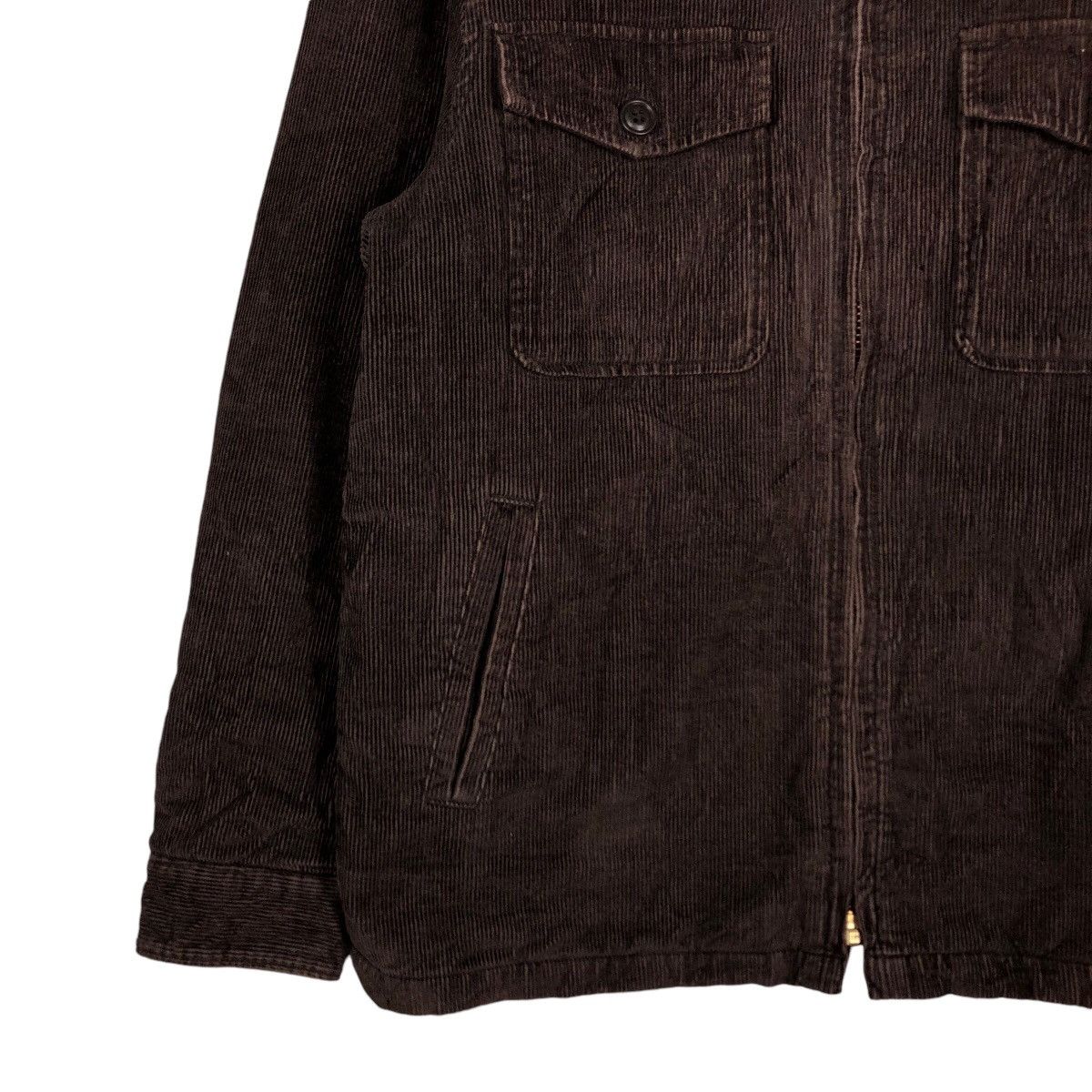 📌Vintage Corduroy Bomber Biker Jacket Gap Shearling